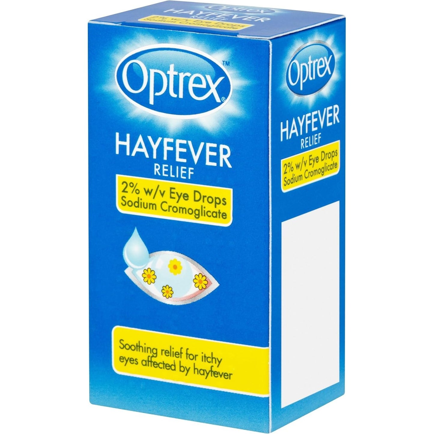 Optrex Hayfever Relief, 2% w/v Eye Drops Sodium Cromoglicate, Clinically Proven, 10ml each, Relieves Symptoms of Eye Allergy, Works Instantly - Medaid International
