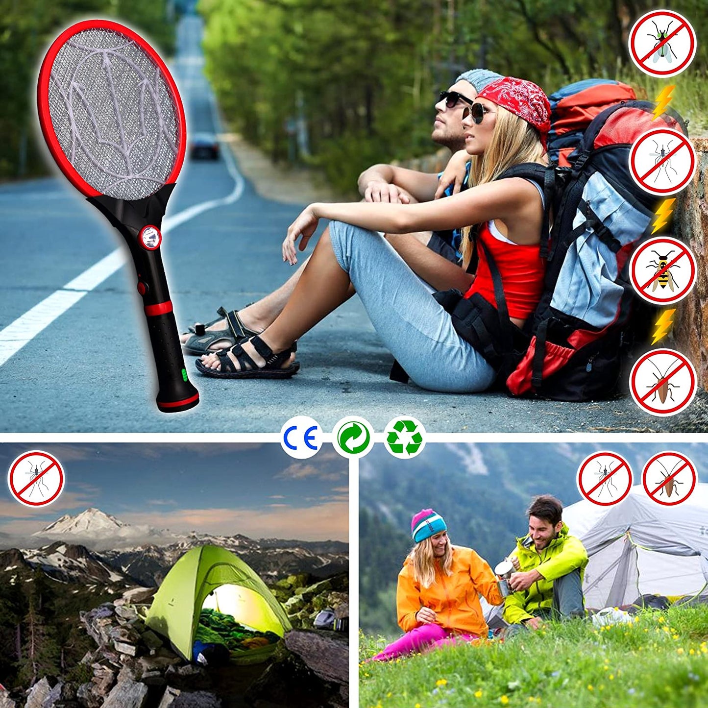 2 in 1 Electric Bug Zapper and Flashlight