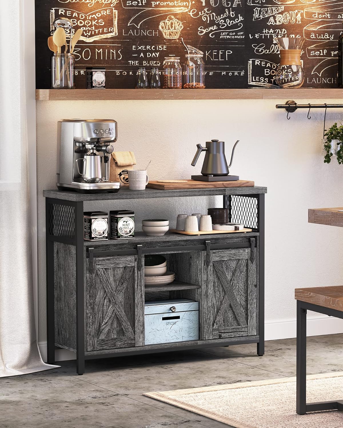 VASAGLE Sideboard, Kitchen Cabinet LSC092B04
