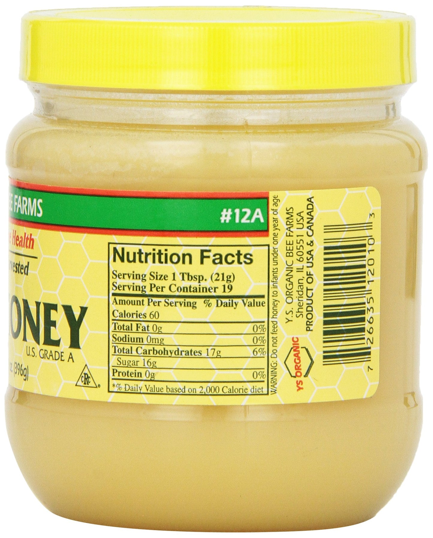 YS Organic Bee Farms - Healthy Honey (Raw), 14 oz - Medaid International