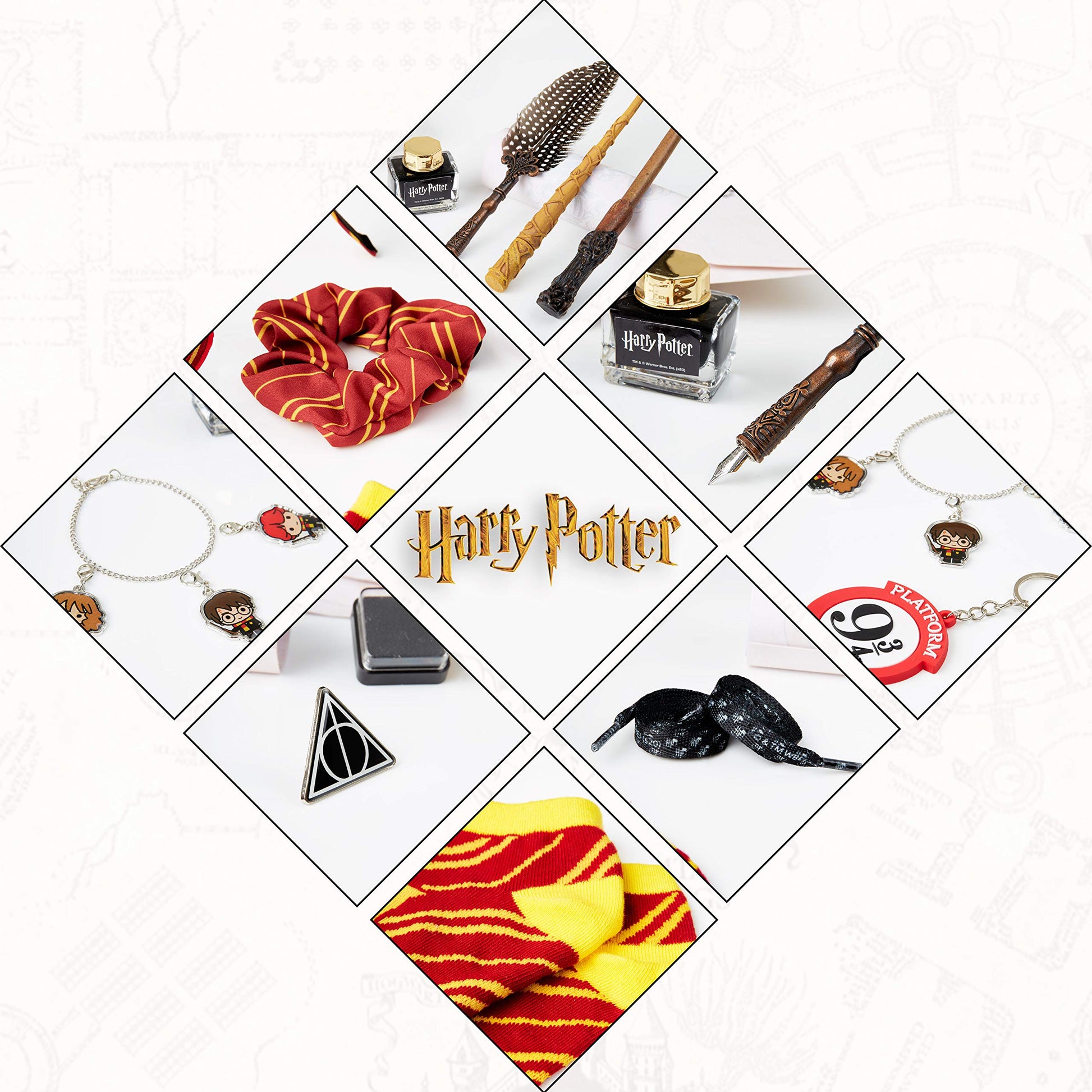 Harry Potter Advent Calendar 2025 Girls Teens Women 24 Day Christmas Countdown with Stationery Socks Accessories Magical Calendar Gifts for Girls (Black Cube) - Medaid International
