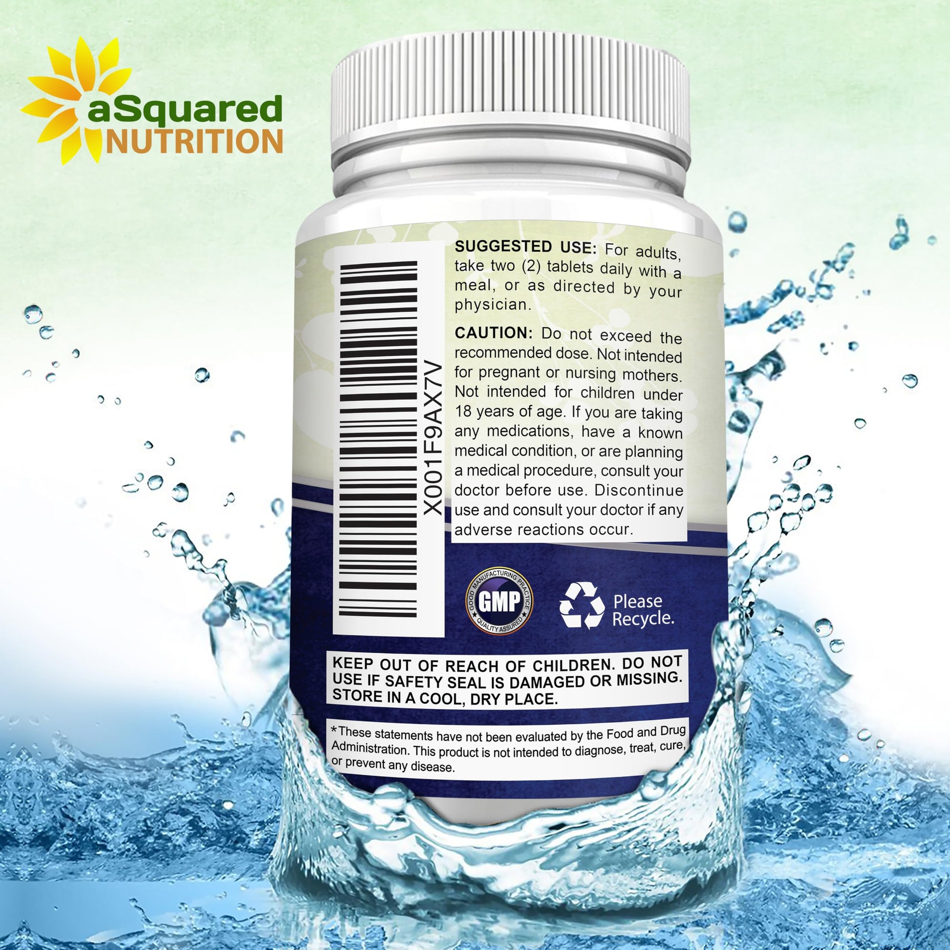 aSquared Nutrition Magnesium Glycinate 400mg - 180 Tablets - Max Strength Magnesium Bisglycinate Supplement -Maximum Bioavailability & Absorption-Non-GMO -Not Buffered-Supports Muscles, Bones & Heart - Medaid International