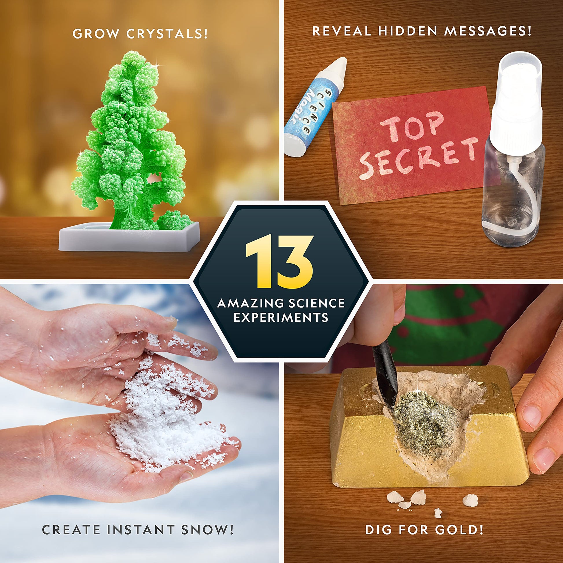 NATIONAL GEOGRAPHIC Science Kit & Rock Collection Advent Calendar 2025 – Jumbo Advent Calendar with 24 Days of Science Experiments, Gemstones & More for Kids, STEM Projects for Kids Ages 8-12 - Medaid International