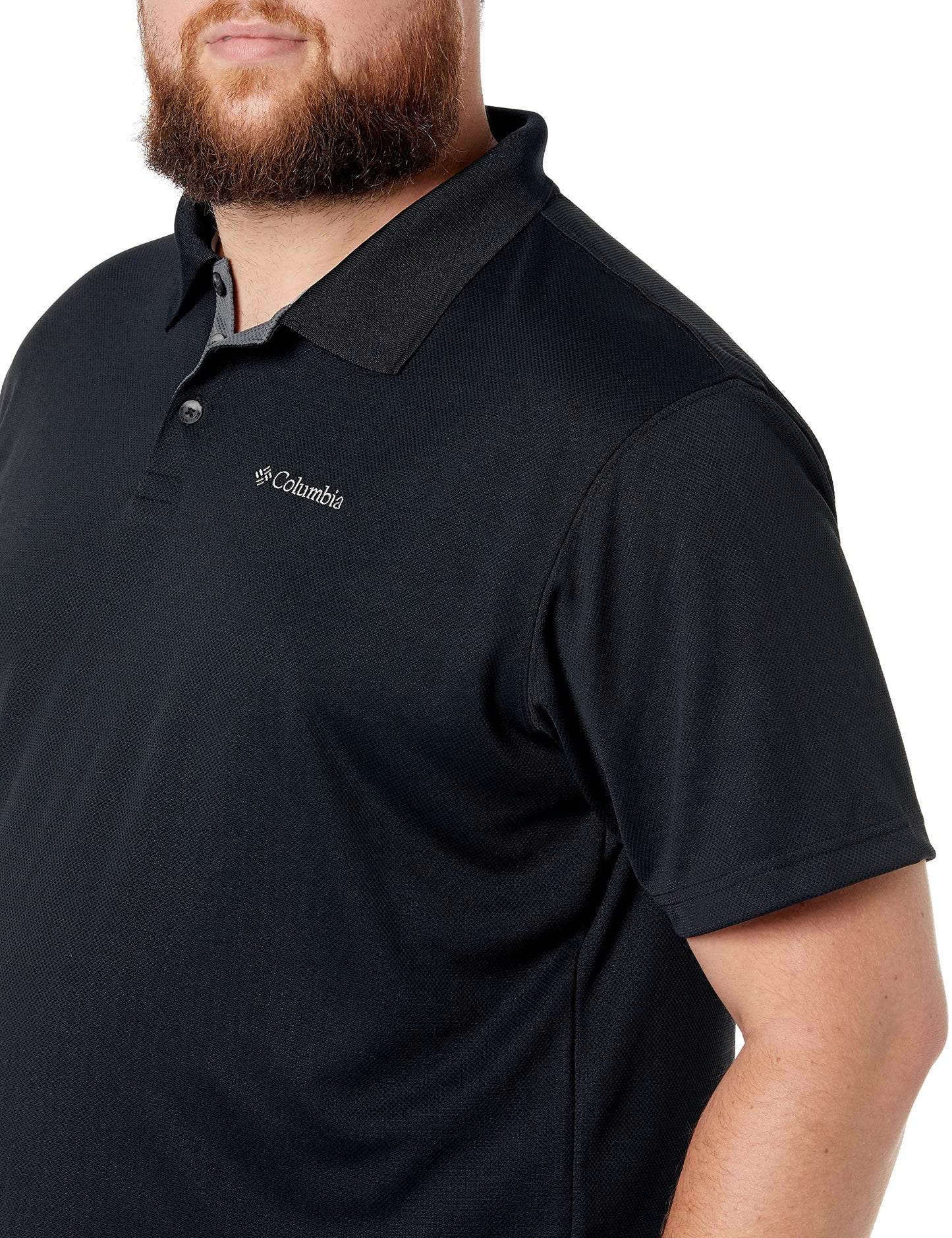 Columbia Mens Utilizer Short Sleeve Polo, Black, 5X - Medaid International