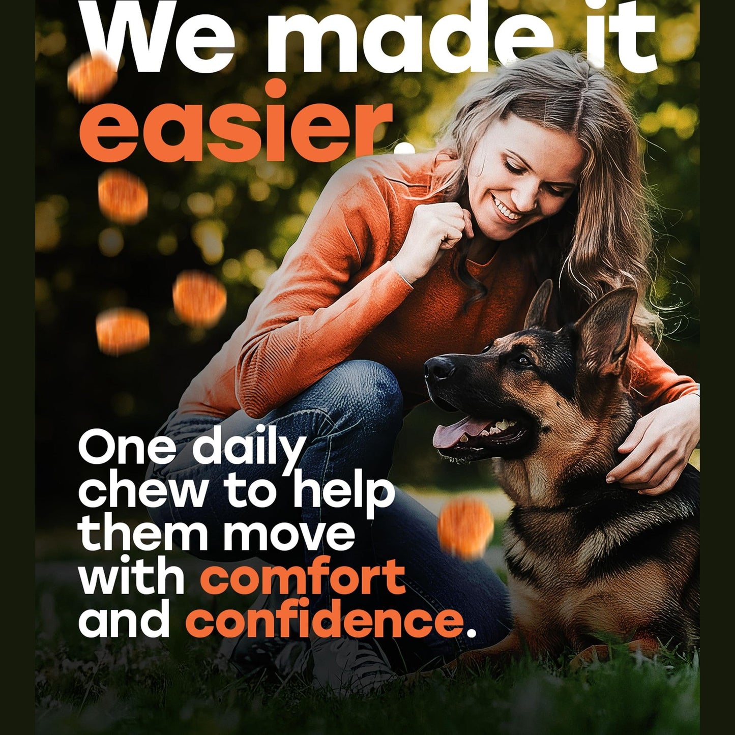 Pup Choice Glucosamine 500mg Hip & Joint Support Supplement for Dogs – Chondroitin, Collagen, MSM & Turmeric Chews – Supports Mobility, Flexibility & Joint Health for Large Breeds & Seniors