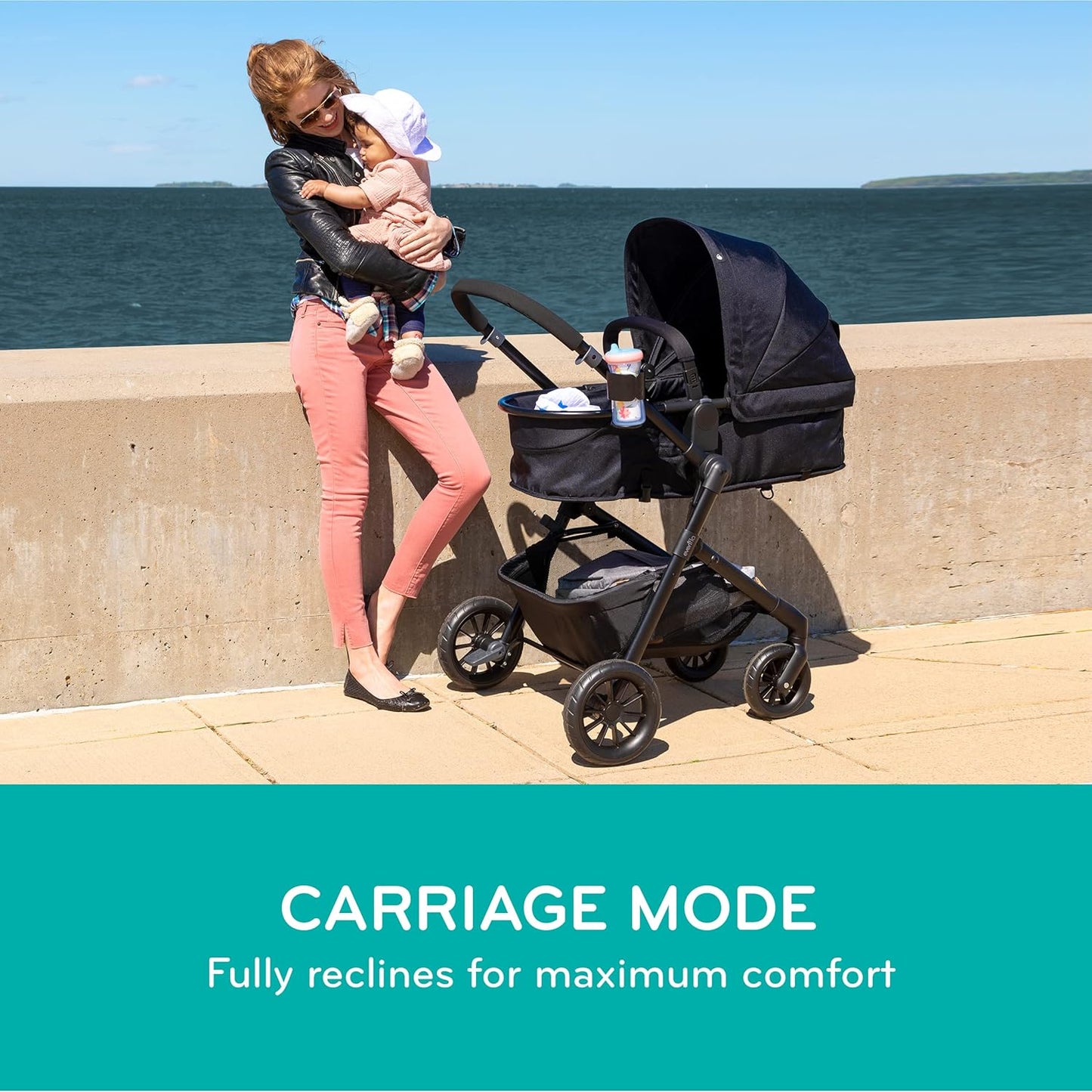 Evenflo® Pivot® Modular Travel System with LiteMax™ Infant Car Seat – Casual Gray