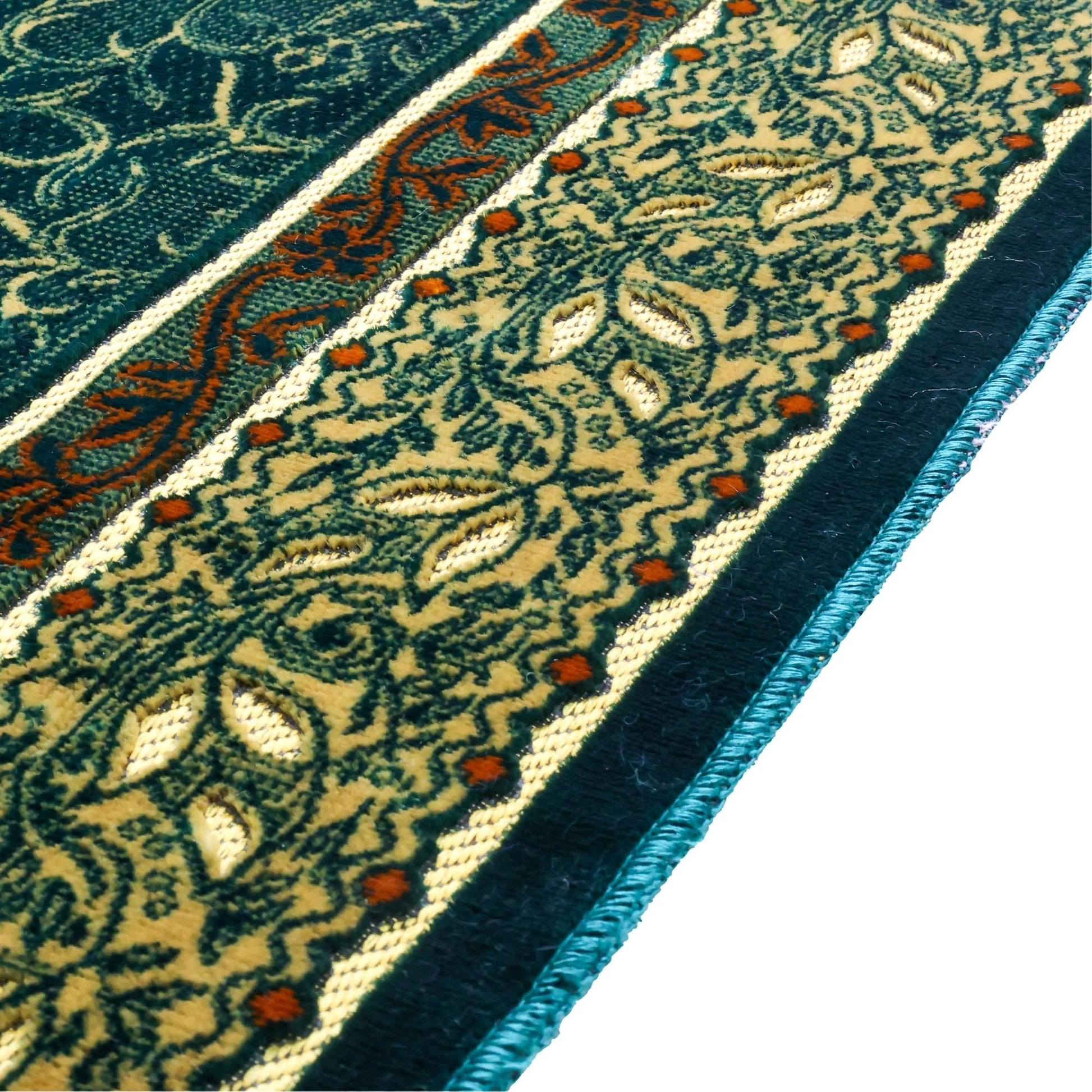 FIRASET Muslim Prayer Rug, Soft Plush Thin Islamic Prayer Mat, Janamaz, Sajada, Praying Carpet, Islamic Gift, Foldable Portable Turkish Prayer Mat for Men&Women, Lightweight Travel Prayer Rug, 26"x43" - Medaid International