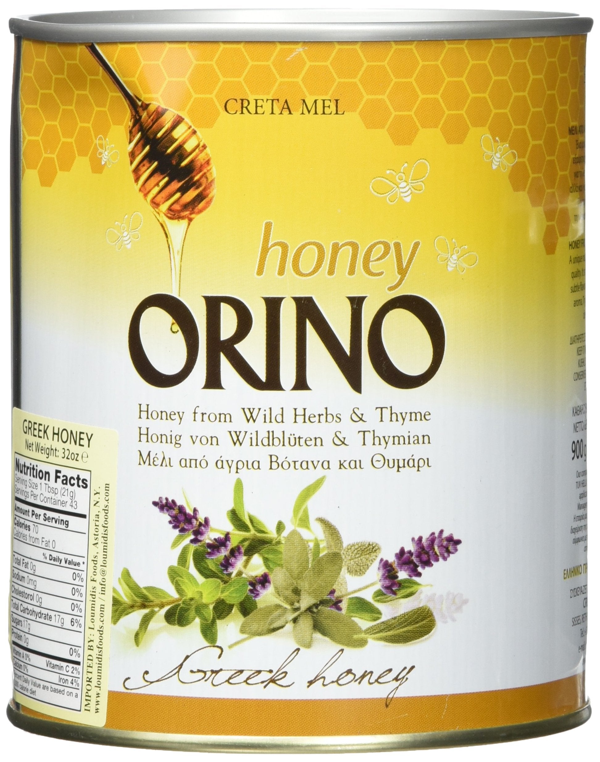 Honey with Thyme, Orino, 900g can - Medaid International