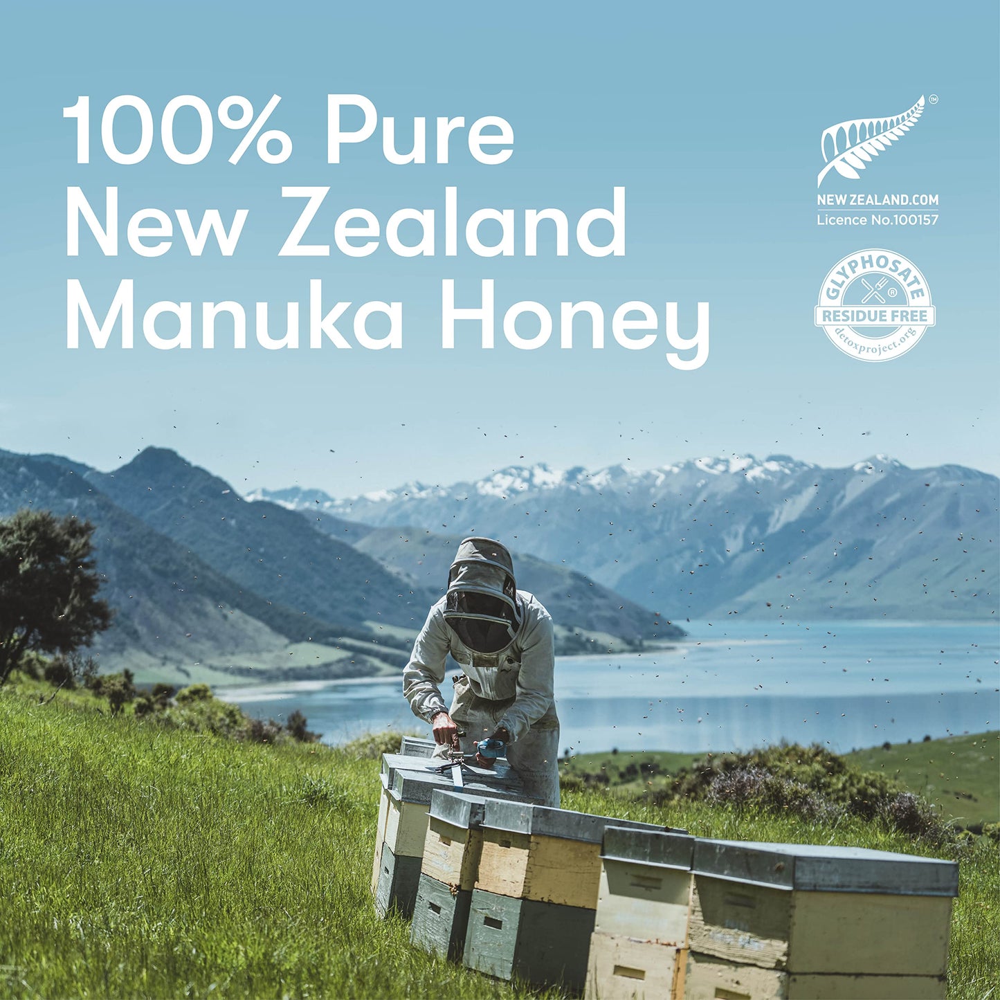 New Zealand Honey Co. Raw Manuka Honey UMF 20+ / MGO 829+ | UMF Certified | 4.4oz | Medical Grade Raw Honey - Medaid International
