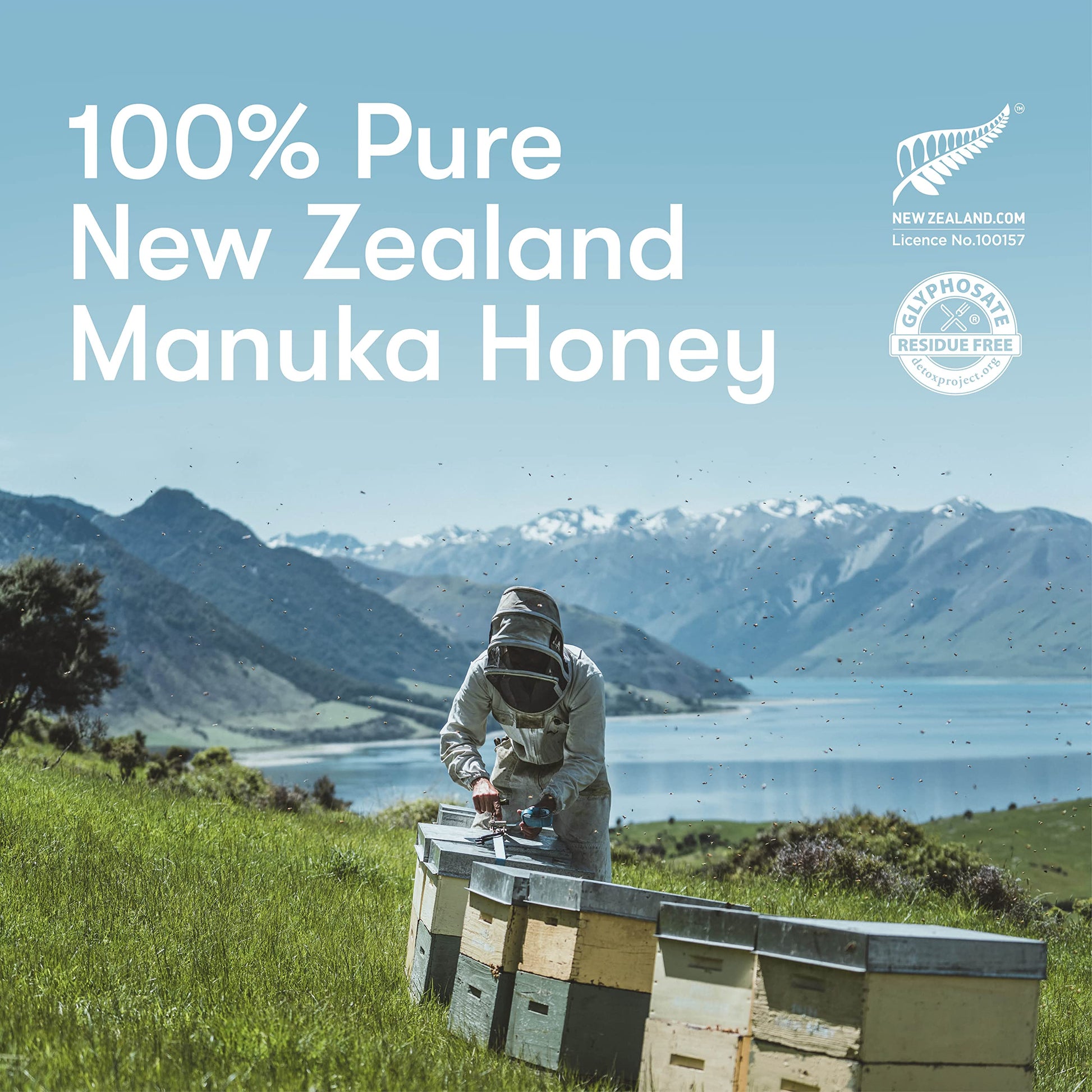 New Zealand Honey Co. Raw Manuka Honey UMF 20+ / MGO 829+ | UMF Certified | 4.4oz | Medical Grade Raw Honey - Medaid International