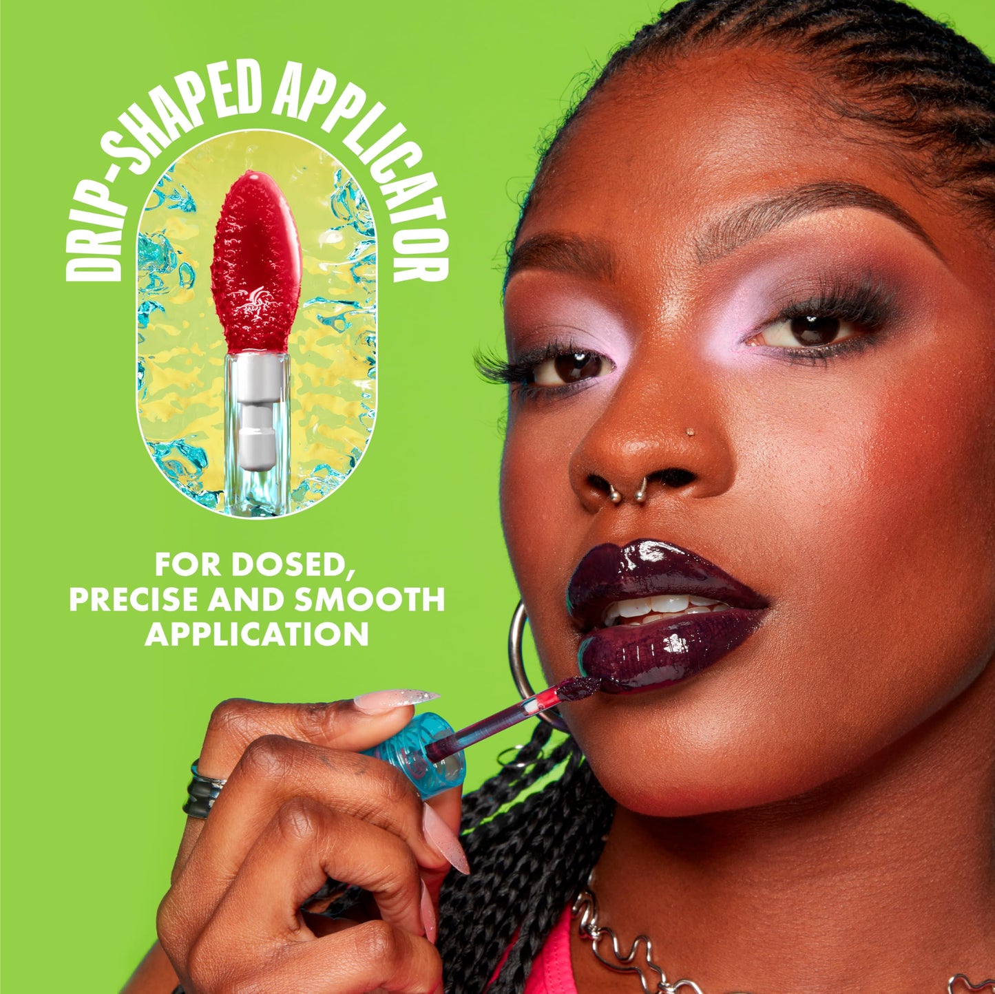 NYX PROFESSIONAL MAKEUP Lip IV Hydrating Glossy Lip Stain with 12HR Hydration - Bubblegum Burst (Pink) - Medaid International