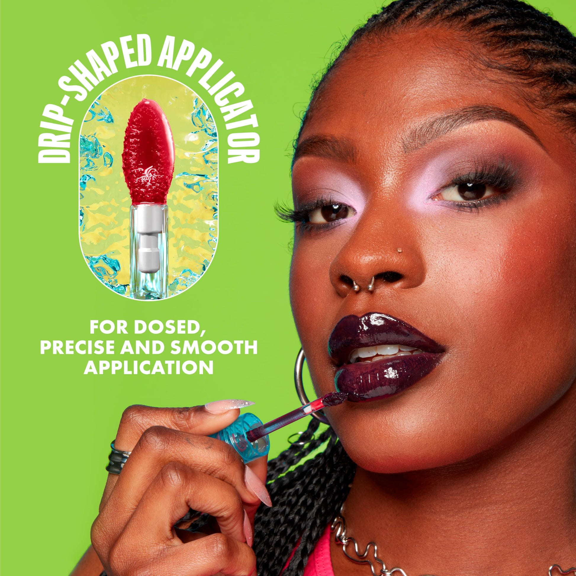 NYX PROFESSIONAL MAKEUP Lip IV Hydrating Glossy Lip Stain with 12HR Hydration - Bubblegum Burst (Pink) - Medaid International