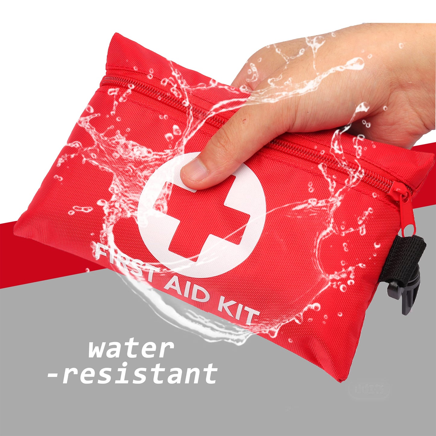 Galaxylense 128 Pcs First Aid Kits Small for Survival Emergency Trauma Military Tactical Medical School Office Home Hunting Camping Hiking Traveling Fishing IFAK EMT Bag 2 Packs
