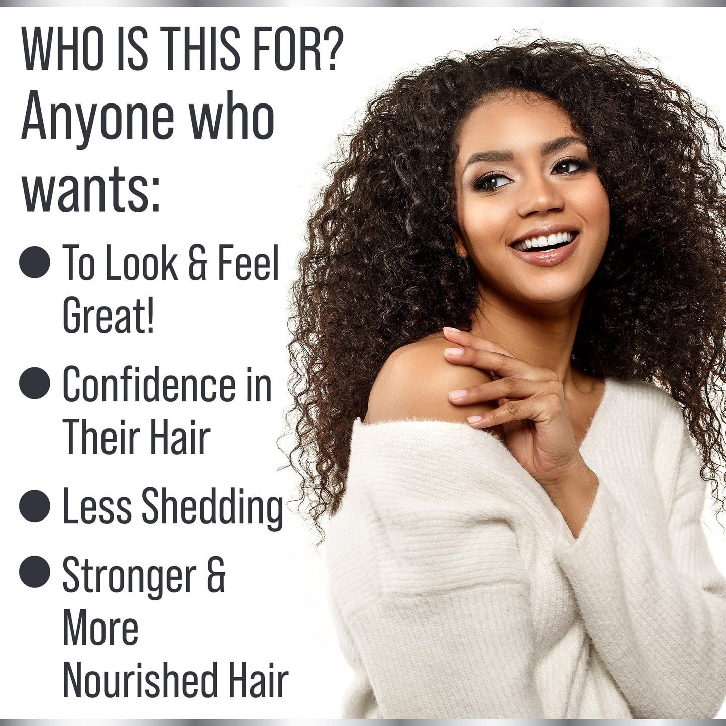 Biotin (5000mcg), Keratin, Collagen, Horsetail, Saw Palmetto – 5-in-1 Hair Growth Supplement & Vitamins for Women & Men, DHT Blocker Capsules for Thinning - Hair Growth Vitamins - Medaid International
