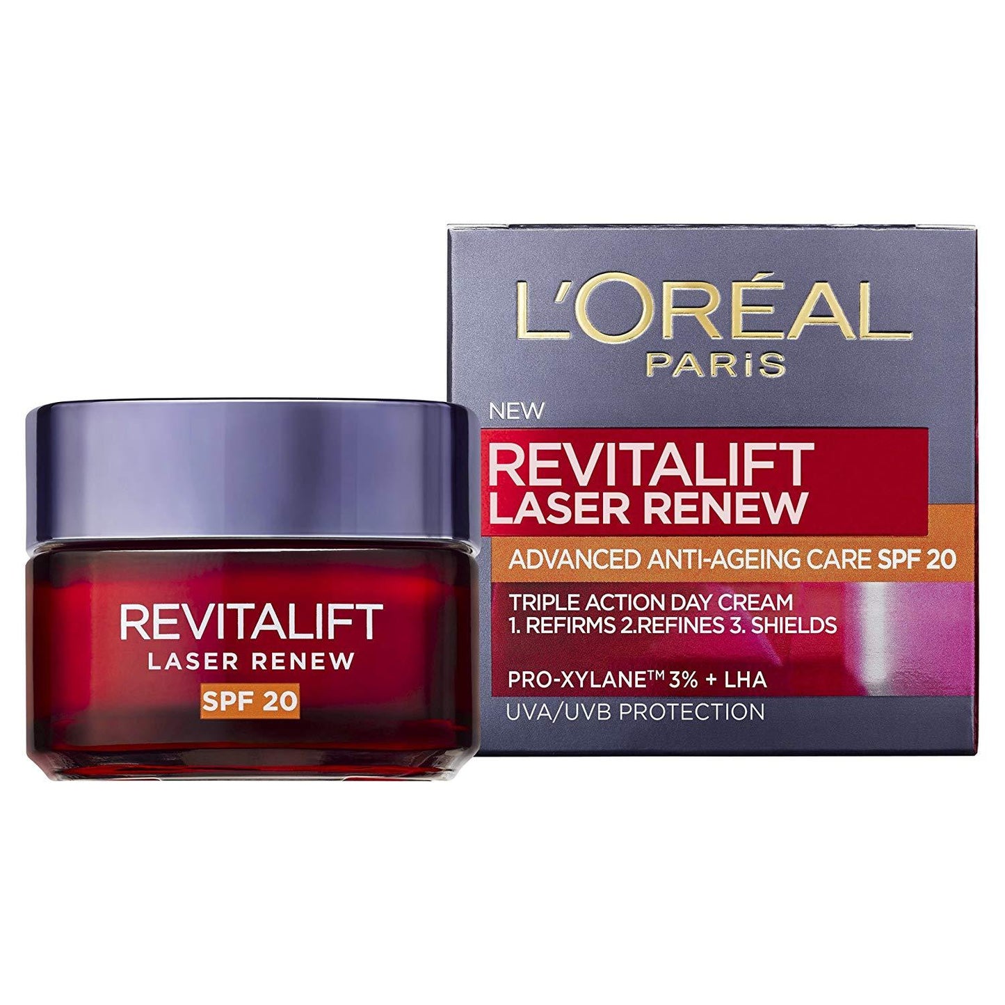 L'Oreal Revitalif laser x3 Day cream spf 20 - Medaid International