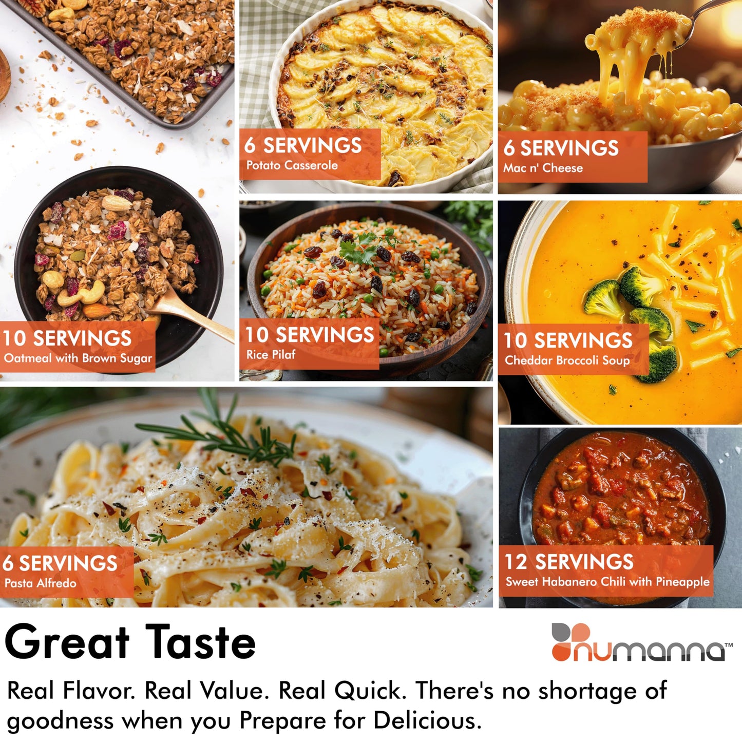 Numanna Family Pack Emergency Food Storage Bucket – 144 Servings, 20 lbs | 1-Month Survival Meal Kit for Long-Term Preparedness | Non-GMO Freeze-Dried Meals in Resealable Pouches | Healthy, Nutritious Everyday Food Supply | 25+ Year Shelf Life | Made in U