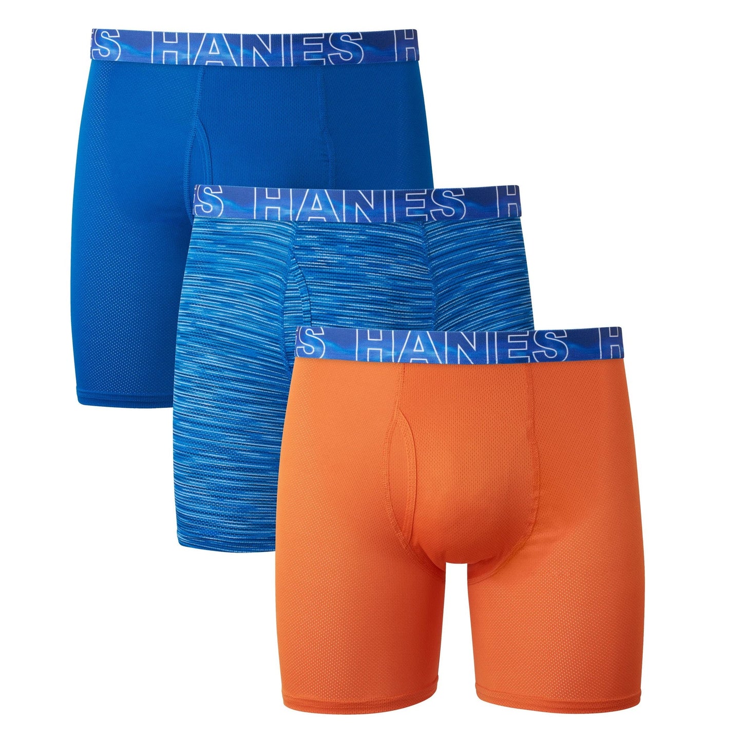 Hanes Men's Underwear Boxer Briefs Pack, Moisture-Wicking Men's Mesh Underwear, X-Temp Cooling with Odor Control, 3-Pack - Medaid International