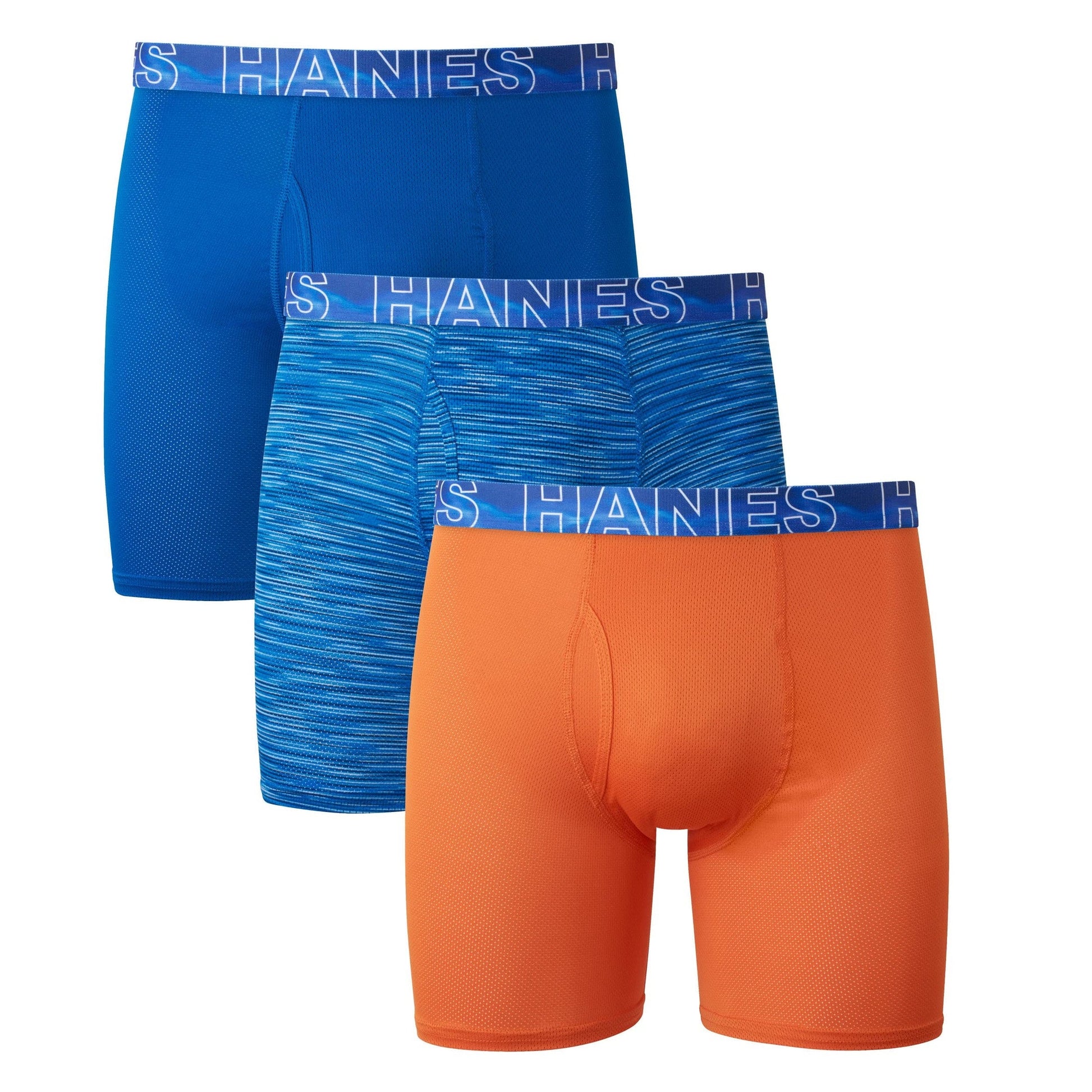 Hanes Men's Underwear Boxer Briefs Pack, Moisture-Wicking Men's Mesh Underwear, X-Temp Cooling with Odor Control, 3-Pack - Medaid International