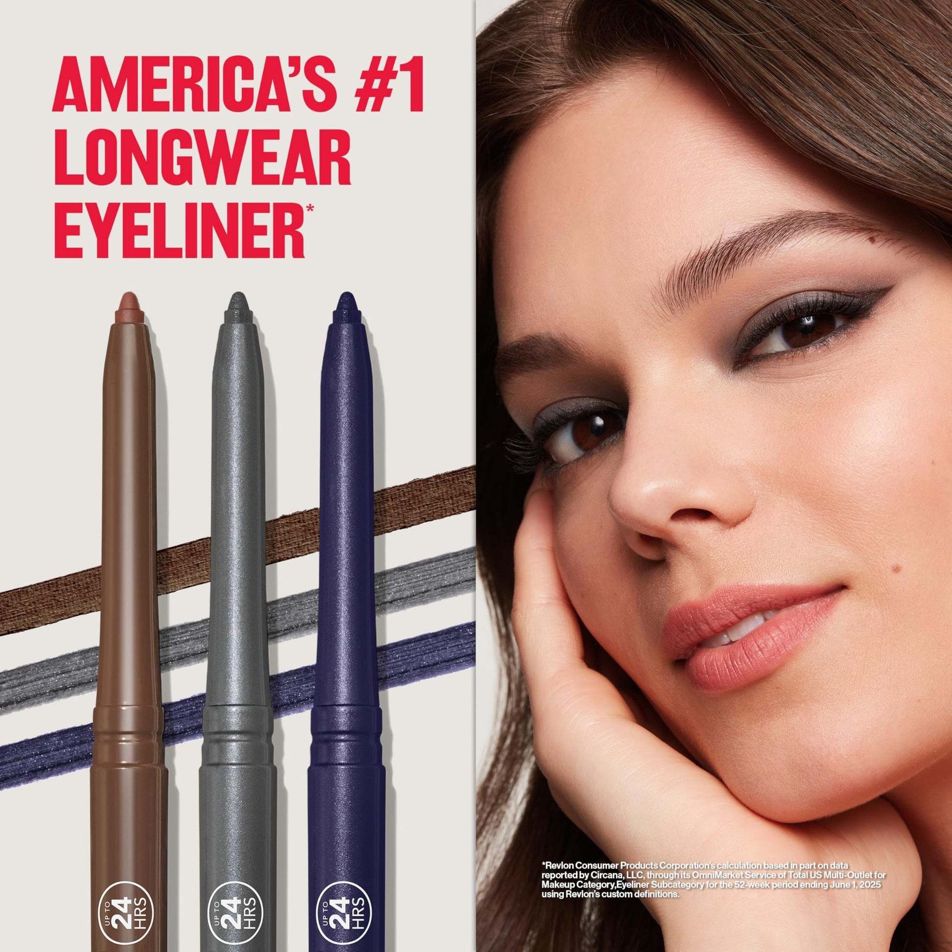 Revlon ColorStay Pencil Waterproof Eyeliner, Smudge-Proof, Eye Makeup with Built-In Sharpener, 202 Black Brown, 0.01 oz - Medaid International
