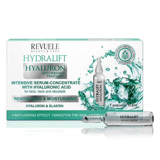 AMPOULES HYDRALIFT HYALURON INTENSIVE SERUM-CONCENTRATE WITH HYALURONIC ACID FOR FACE, NECK AND DÉCOLLETÉ 7X2ML
