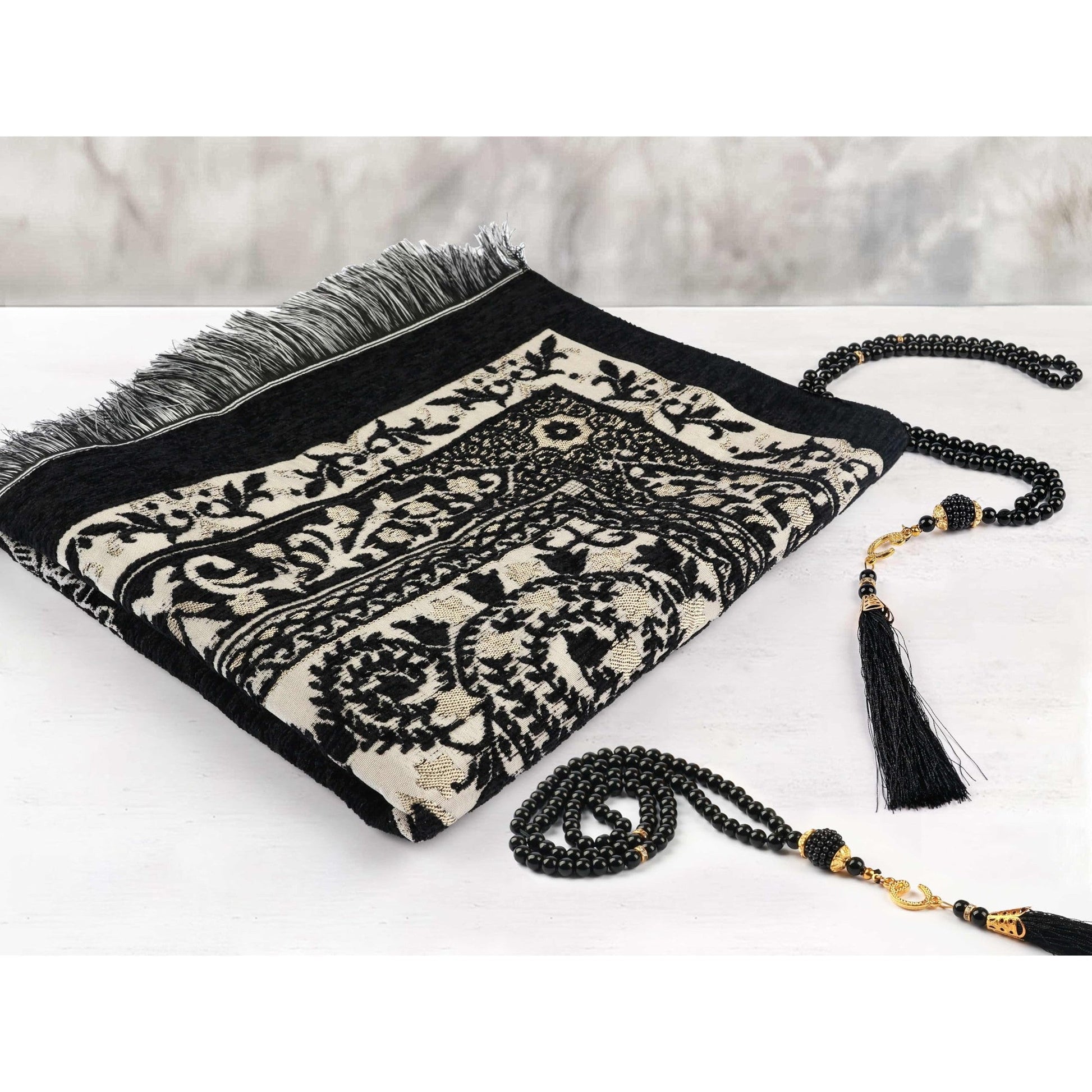 OLEEK Muslim Prayer Rug - Islamic Prayer mat - Prayer matt Islam - Islamic Gifts - Praying mats Muslim - Praying mat - Muslim Gifts - Prayer Rug Islam Men - Islamic Prayer Rugs - سجادة صلاة - Medaid International