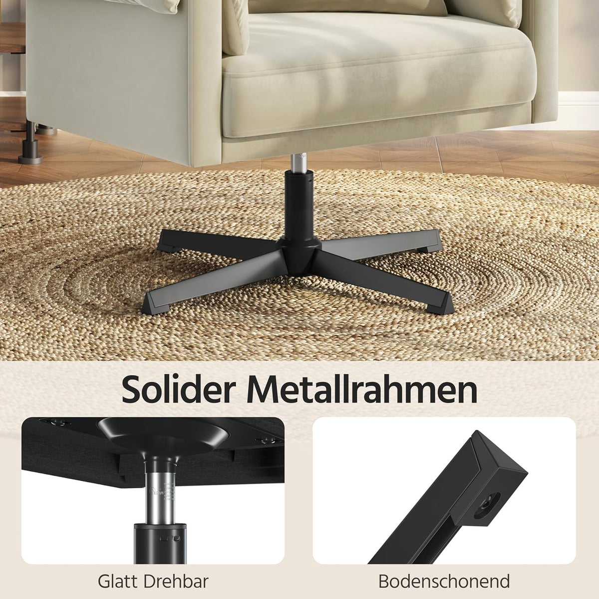 Yaheetech Armchair 360° Rotatable Lounge Chair