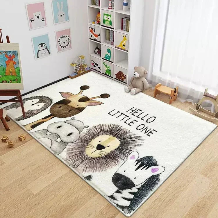 Miila - Baby Cashmere Rug 120x160cm Safari Animal - Nursery Decor