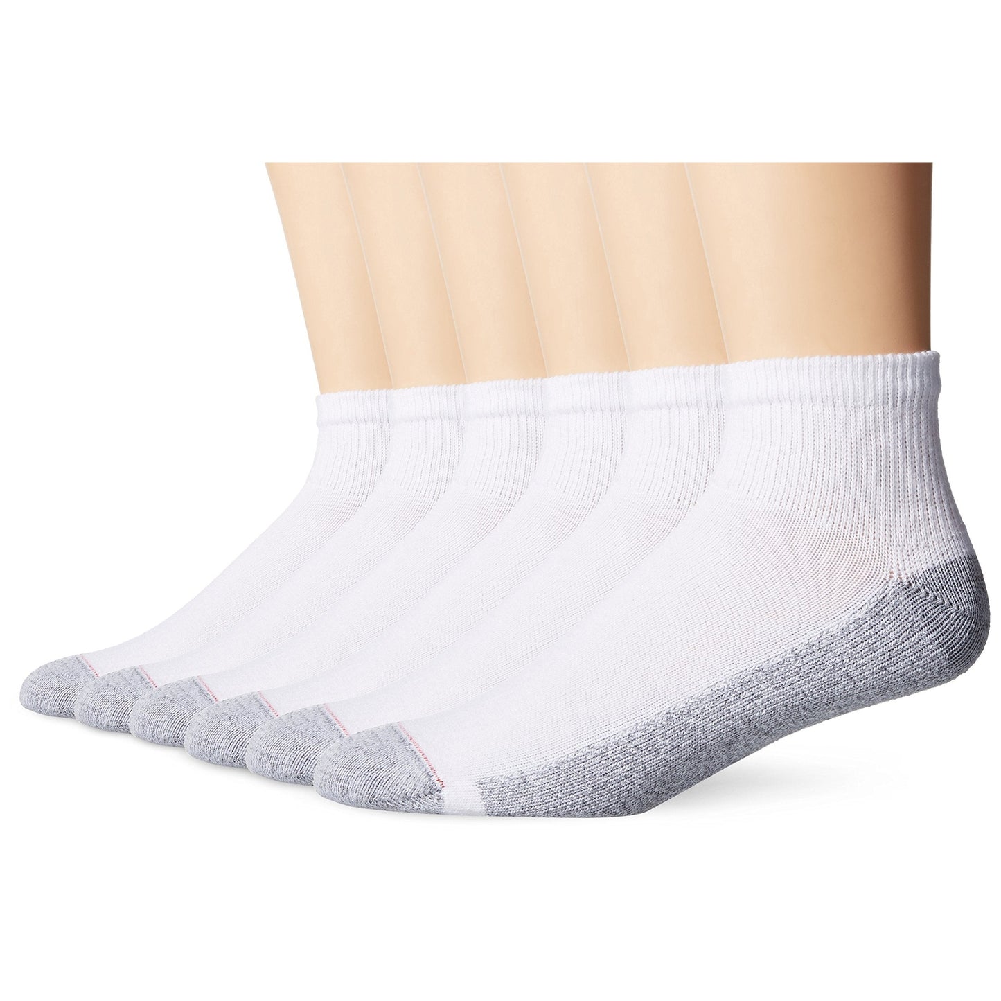 Hanes mens Hanes Men's Performance Ankle Socks, 6-pair Pack casual socks, White, 6 12 US - Medaid International