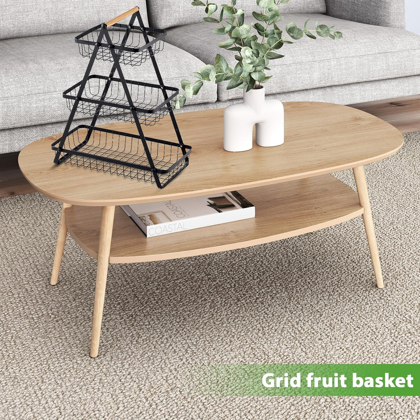 3 Tier Countertop Iron Storage Basket - Medaid International