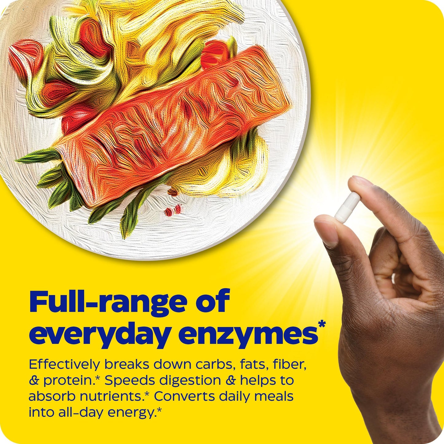 Enzymedica Digest, Full-Range, Everyday Digestive Enzymes, Offers Fast-Acting Gas & Bloating Relief, 90 Count - Medaid International