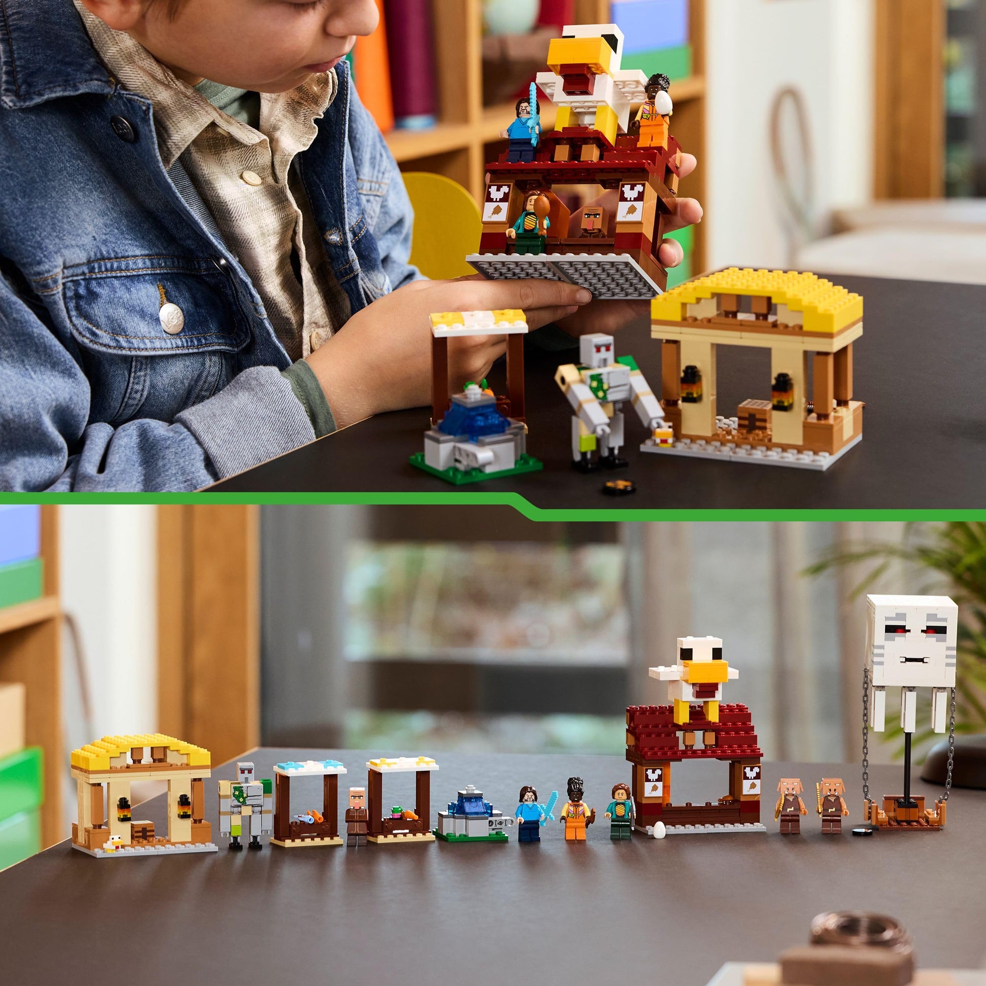 LEGO Minecraft 21273 Gust Village Assault Toy, Birthday Gift, Blocks, Boys, Girls, Children, 10, 11, 12 Years, Elementary School Students, Micra, Minecraft Game, Toy - Medaid International