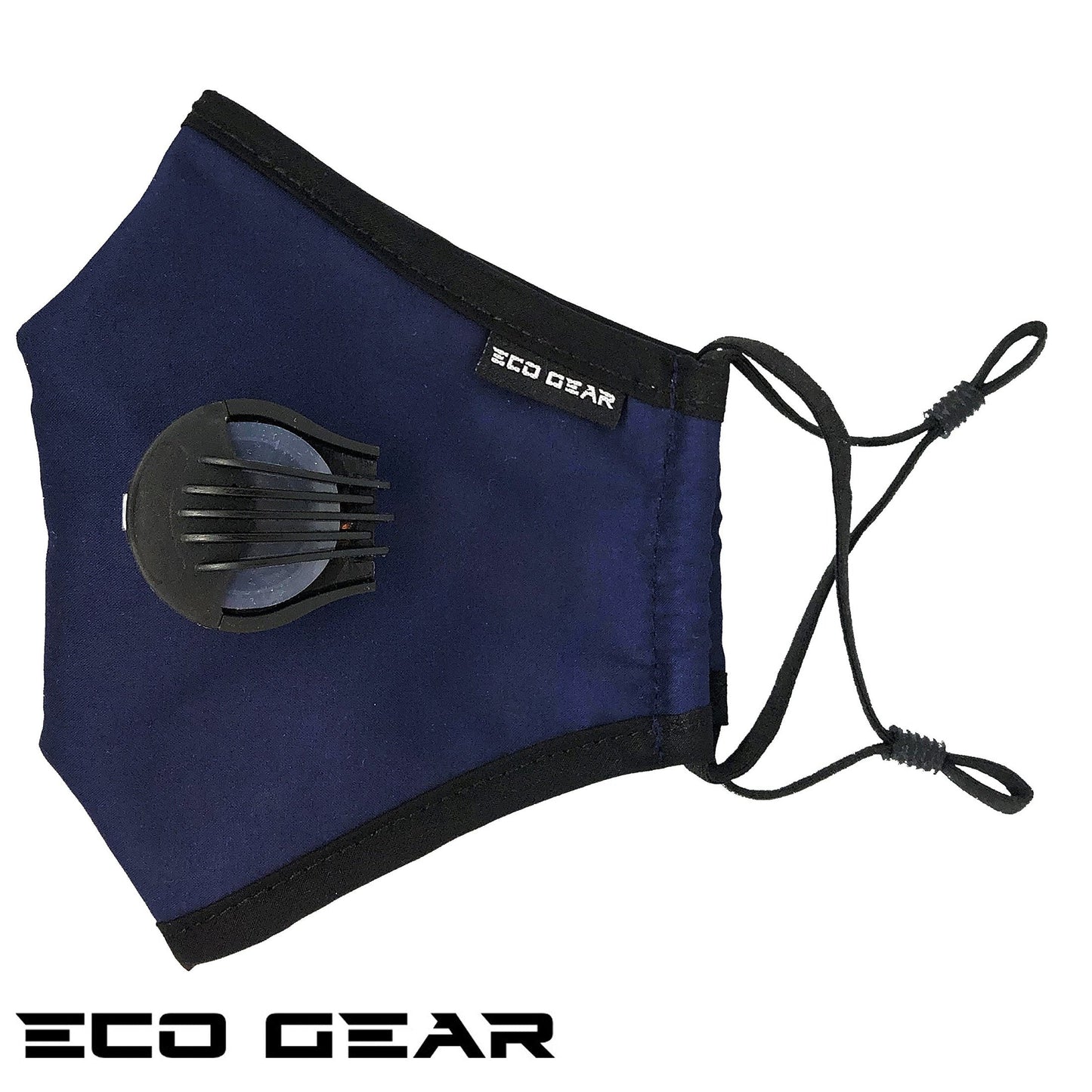 ECO-GEAR Anti Pollution Face Mask Particulate Respirator| Mask for Dust, Exhaust Gas, Smoke, Smog, Pollen and Fumes | Unisex Military Grade Washable Mouth Mask