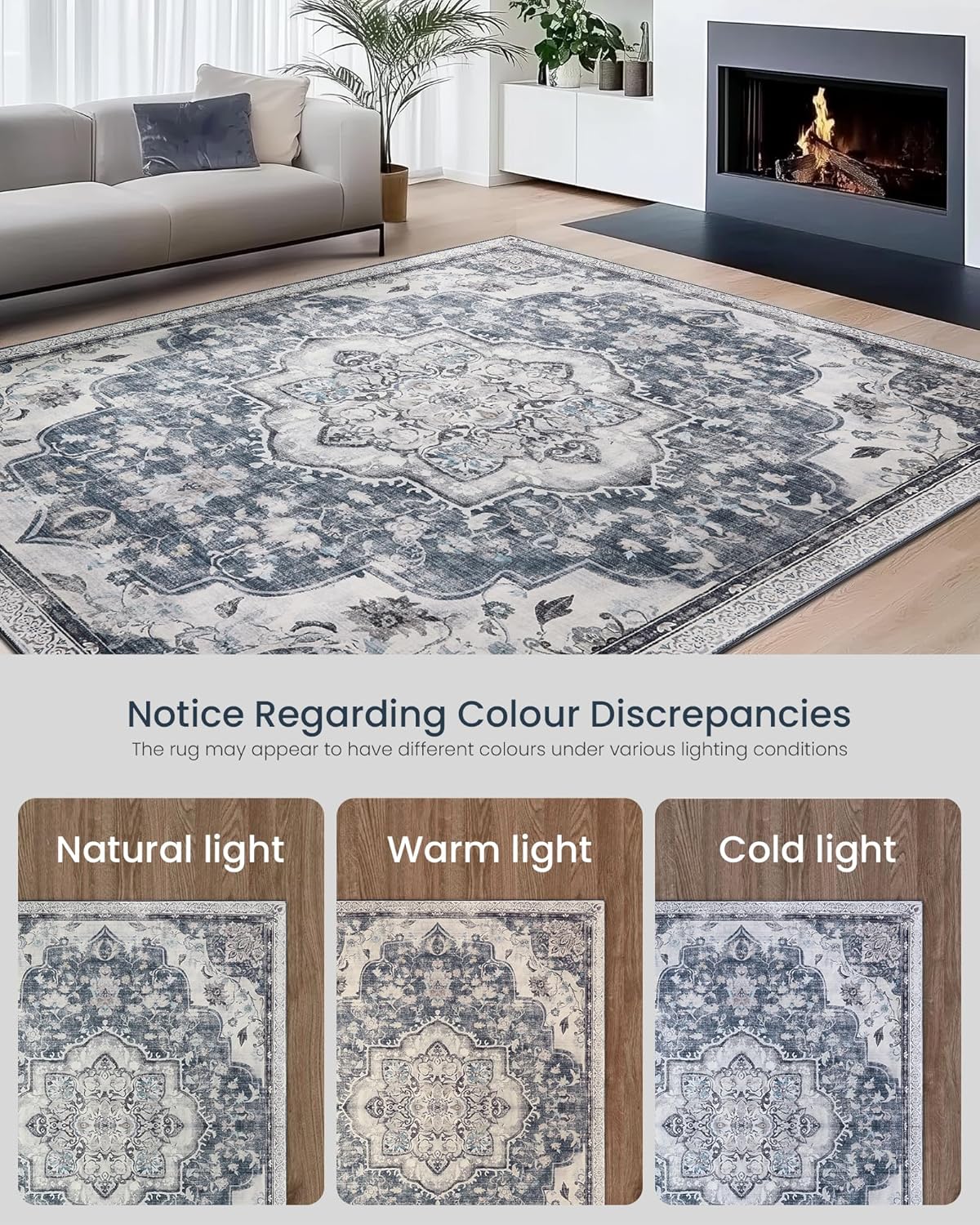 SONGMICS Non-Slip Rug TAR037G01