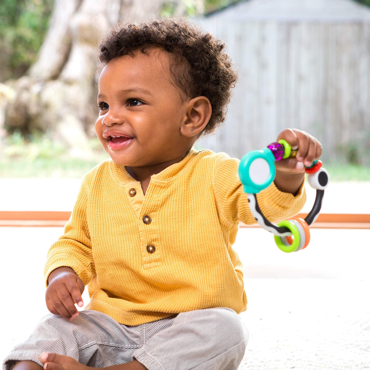 Infantino Shake & Spin Rattling Ring |Baby Rattling Toy|