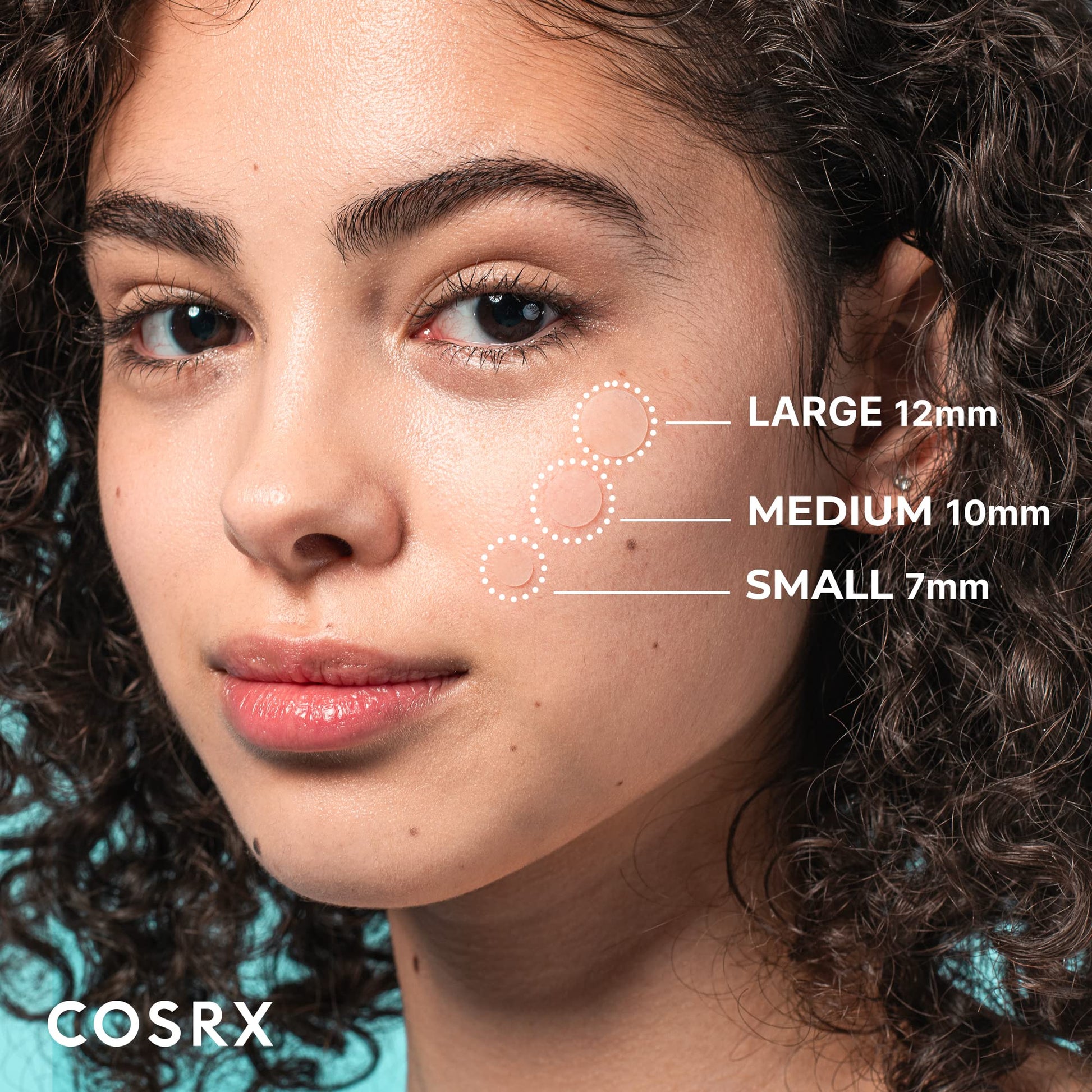 COSRX Acne Pimple Patch (96) Absorbing Hydrocolloid Original 3 Size Patches for Blemishes and Zits Cover, Spot Stickers for Face and Body, Not Tested on Animals - Medaid International