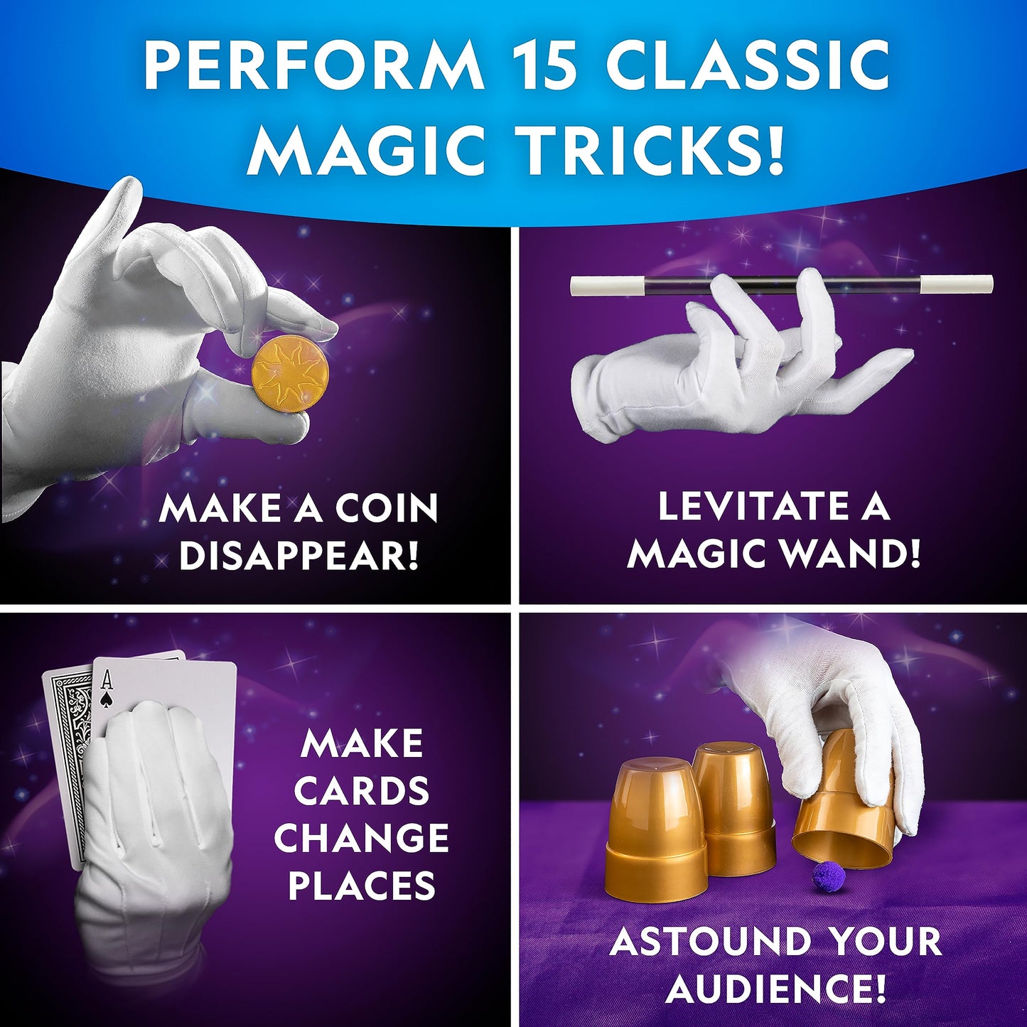 National Geographic Magic Advent Calendar 2025 – 24 Days of Magic Tricks & Science Experiments, Holiday Countdown Calendar for Kids, Christmas Activity - Medaid International