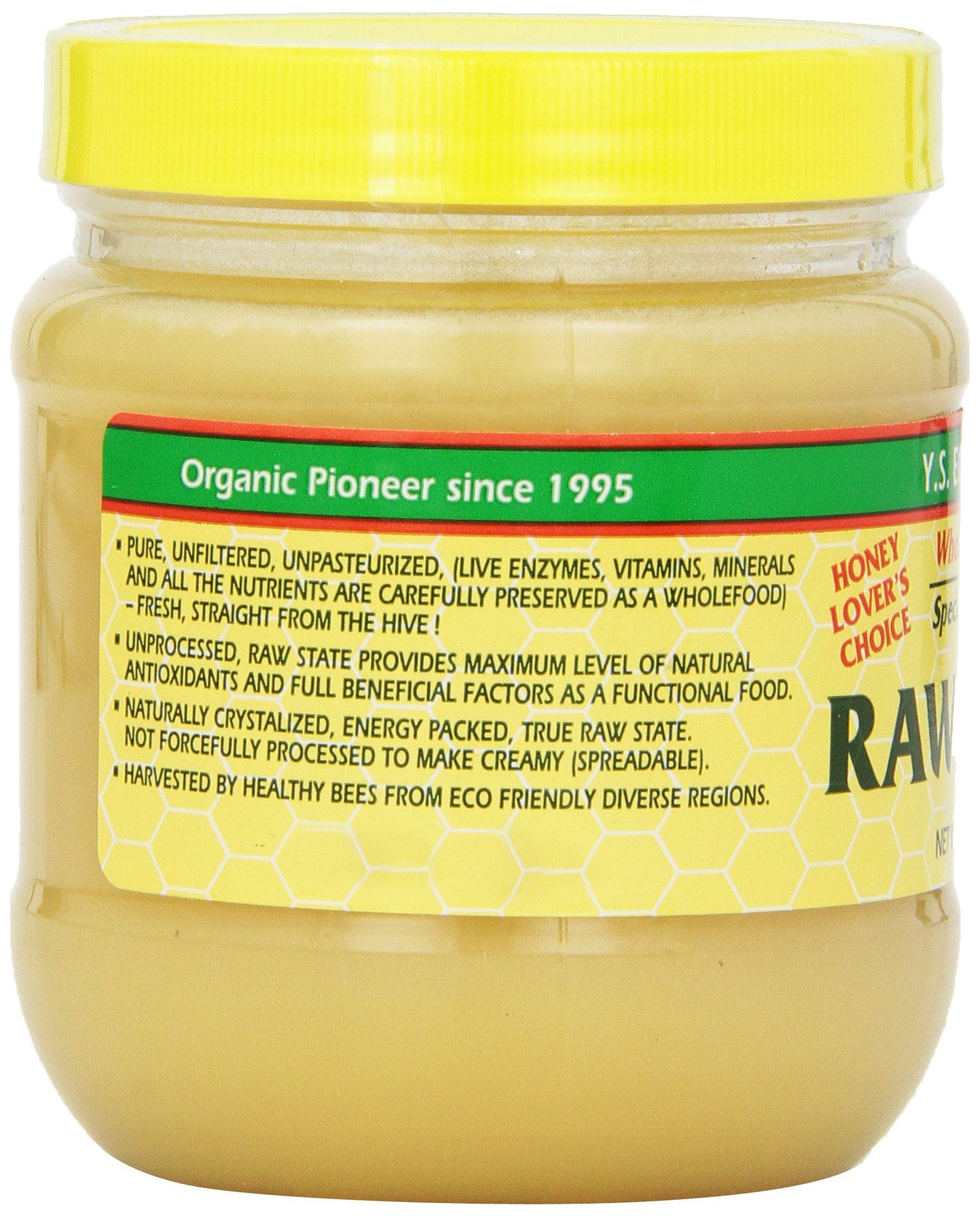 YS Organic Bee Farms - Healthy Honey (Raw), 14 oz - Medaid International