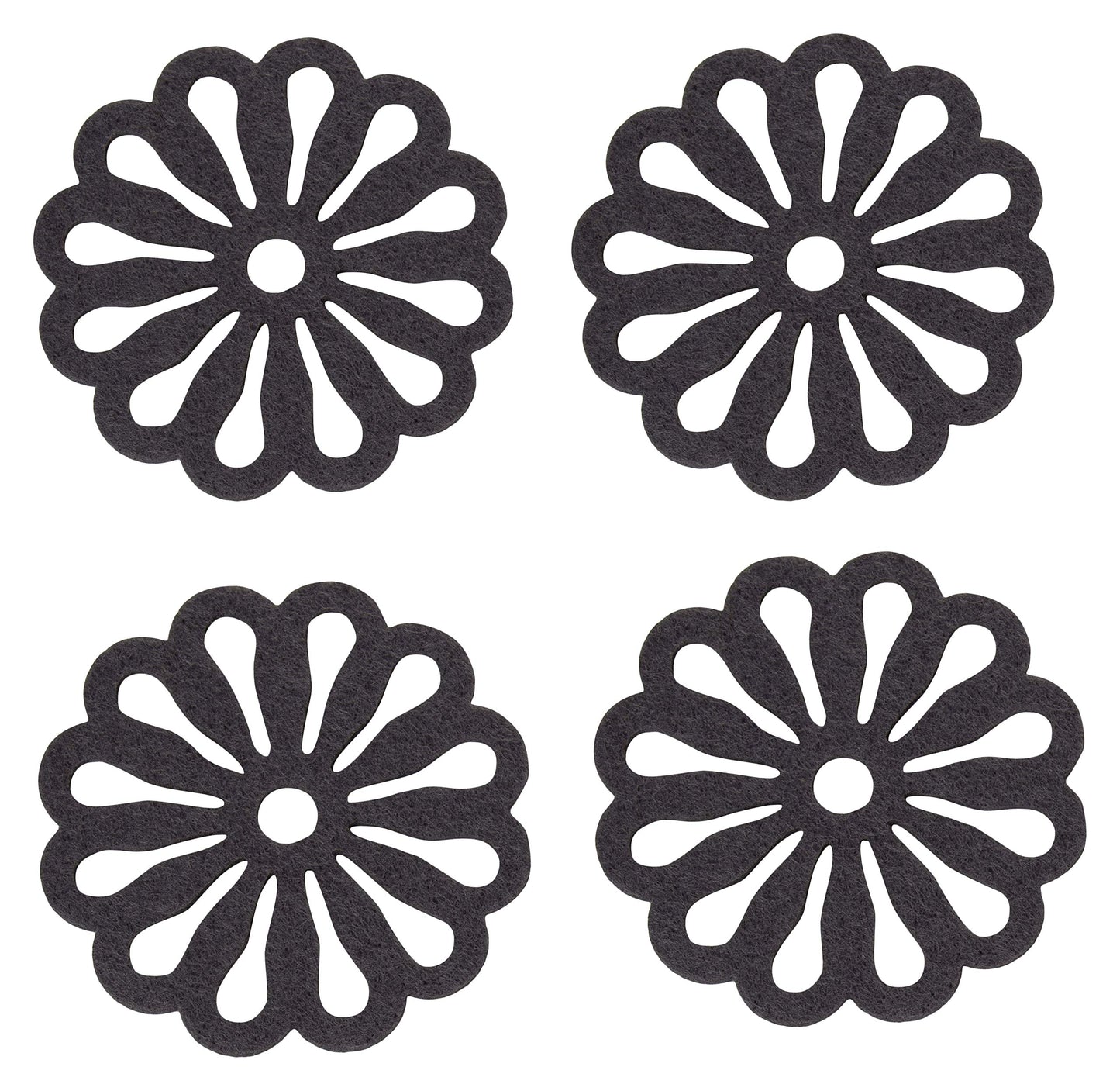 Fackelmann Dark Grey Bar & Wine Coasters 4-pieces | Fackelmann In Lebanon