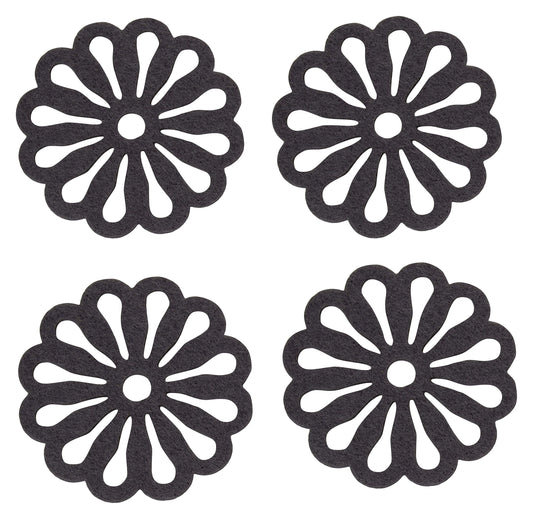 Fackelmann Dark Grey Bar & Wine Coasters 4-pieces | Fackelmann In Lebanon