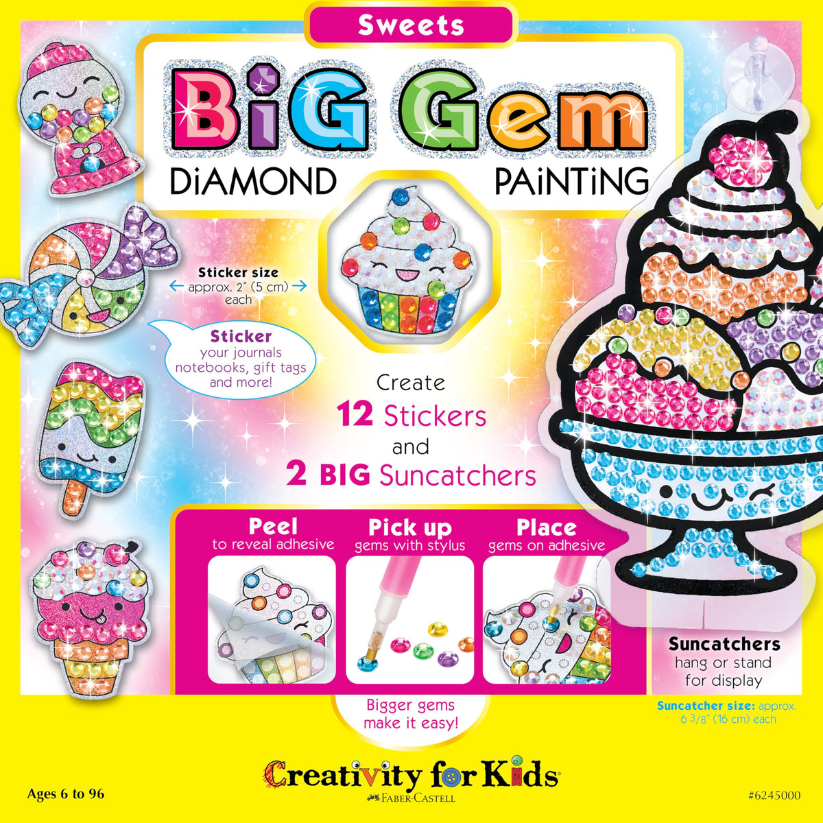 Creativity for Kids BIG GEM DIAMOND PAINT SWEETS