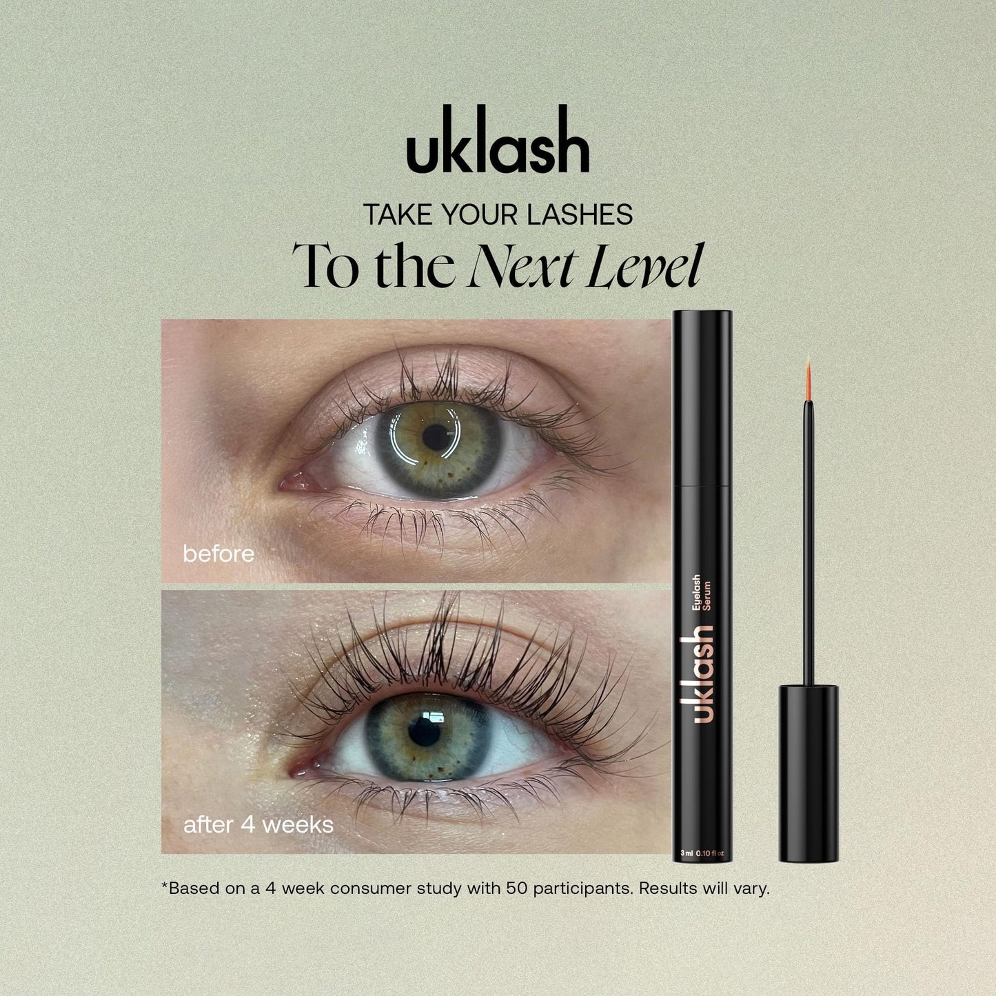 UKLASH Eyelash Growth Serum - #1 Rated Lash Serum for Longer, Fuller Lashes - Formula for Naturally Longer Lashes and Extensions - Vegan & Cruelty-free - Medaid International