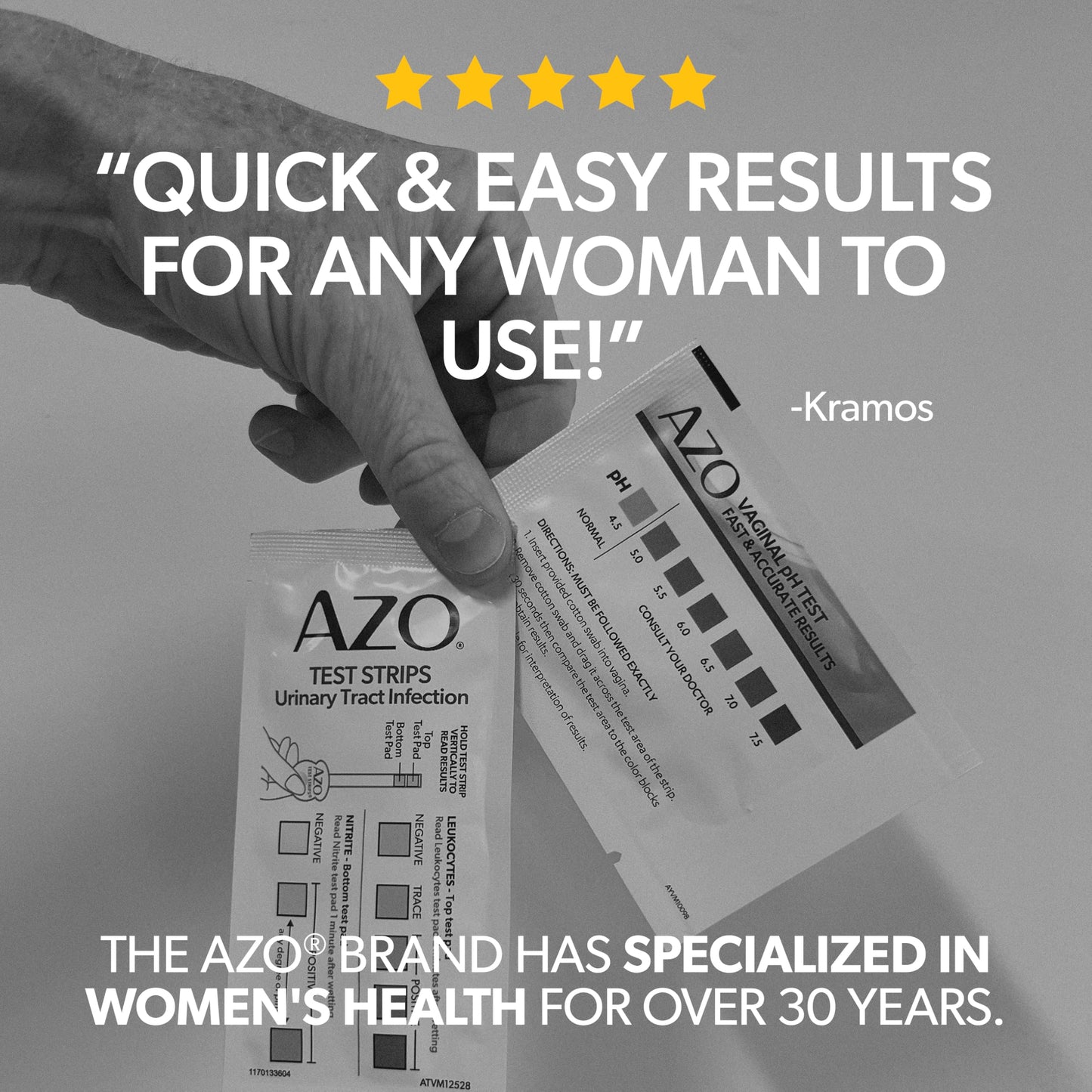 AZO Urinary Tract Infection (UTI) Test Strip + Vaginal pH Test Kit, Fast & Accurate Results, from The #1 Most Trusted Brand, FSA/HSA Eligible - Medaid International
