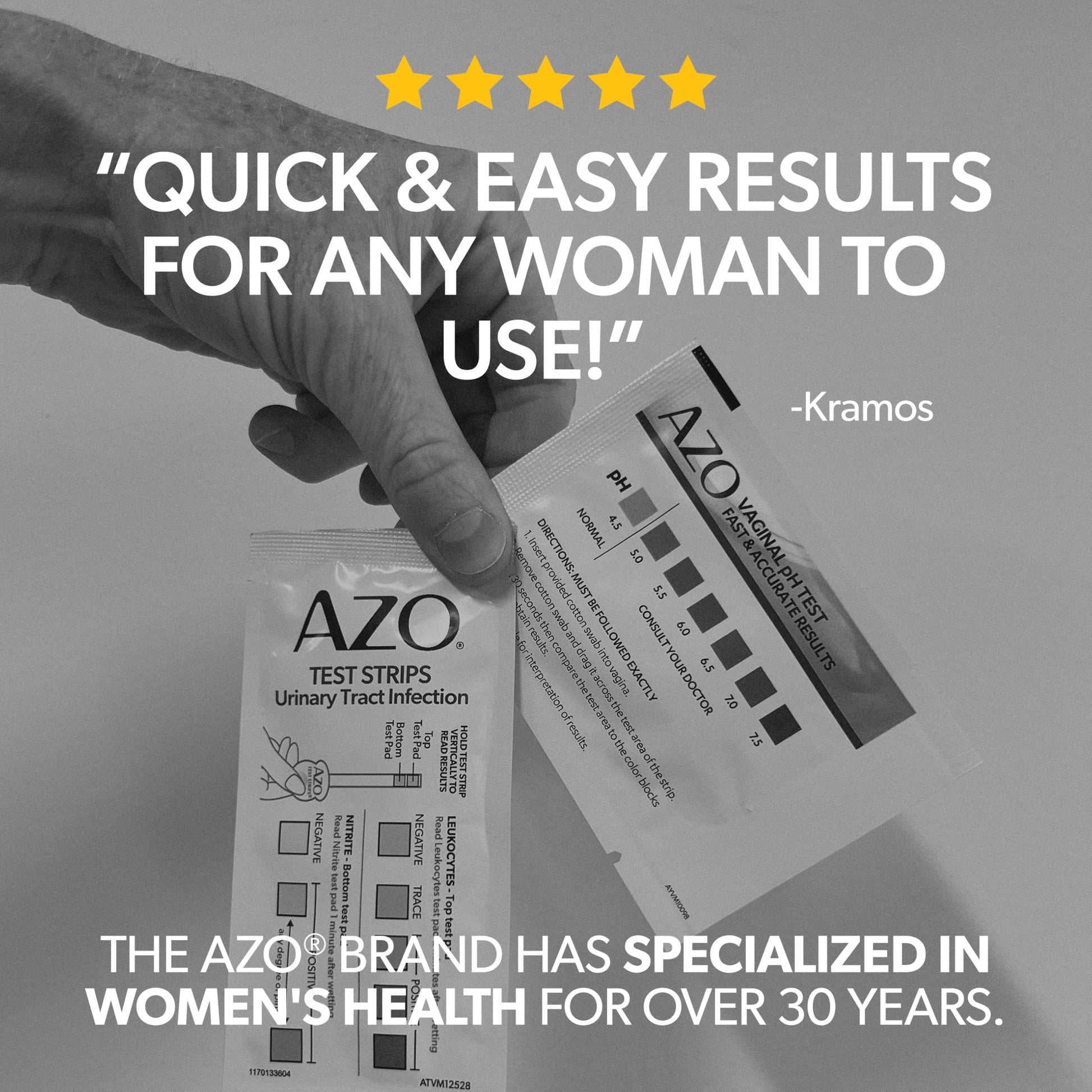 AZO Urinary Tract Infection (UTI) Test Strip + Vaginal pH Test Kit, Fast & Accurate Results, from The #1 Most Trusted Brand, FSA/HSA Eligible - Medaid International