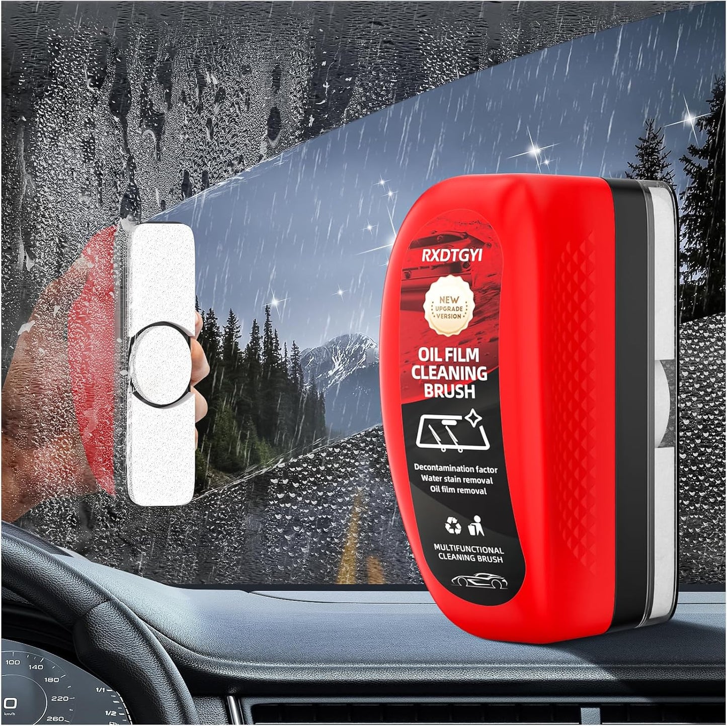 CLARIVOX Windshield Restoration and Oil Removal Brush