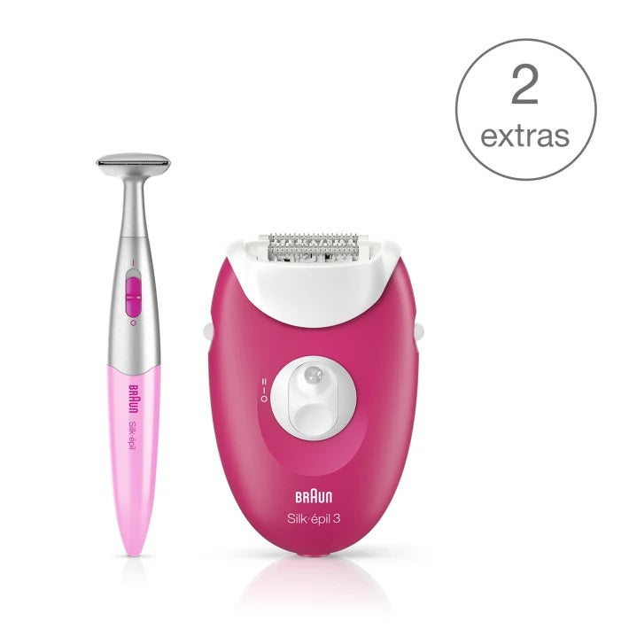 Braun Silk-épil 3 (3-420) epilator with 2 extras including Silk-épil bikini trimmer