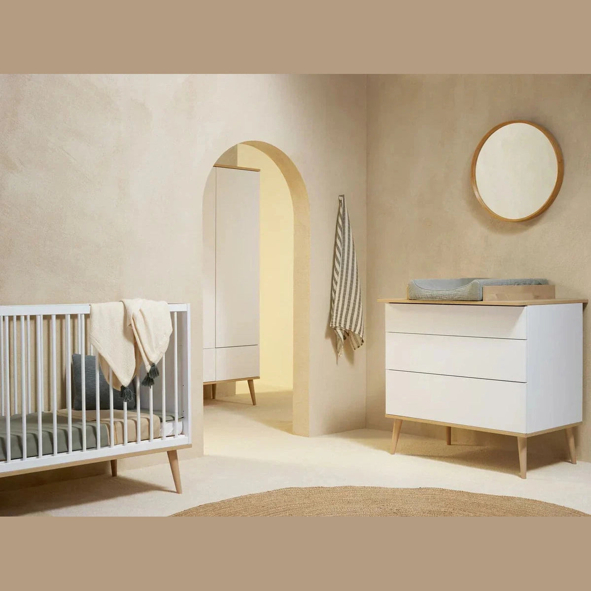 Quax - Flow Commode - Modern Dresser - White & Oak