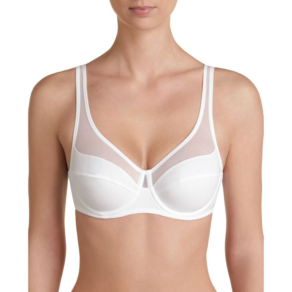 Dim Generous Full Cup Wireless Bra In White - Medaid International