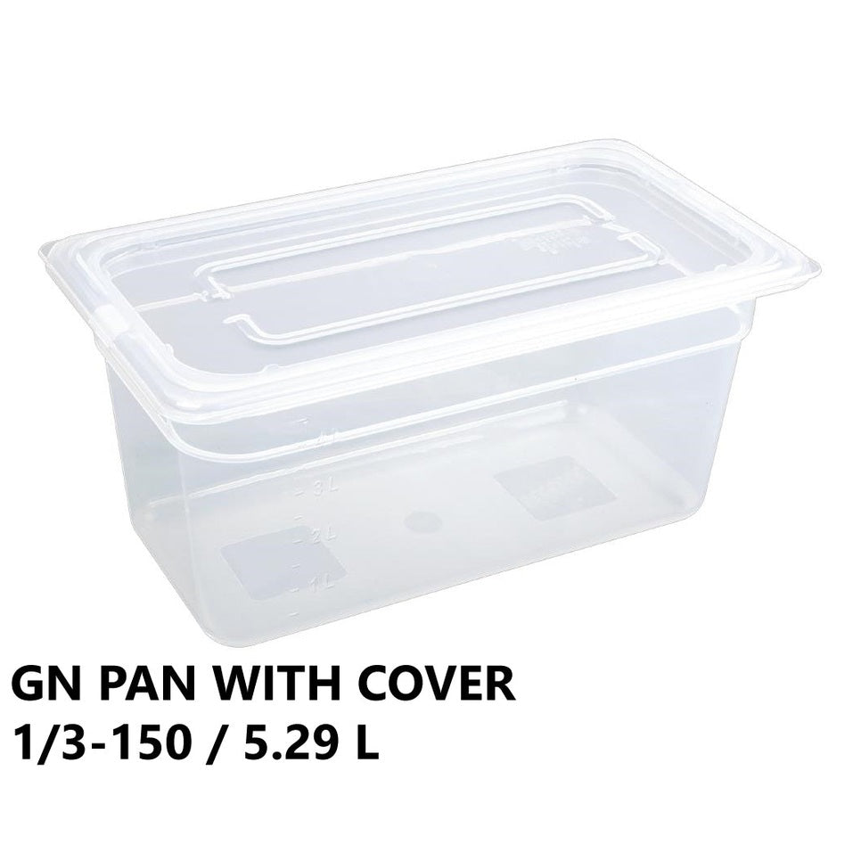 Gastronorm Plastic Storage Container 1/3 150 mm - 5.29L