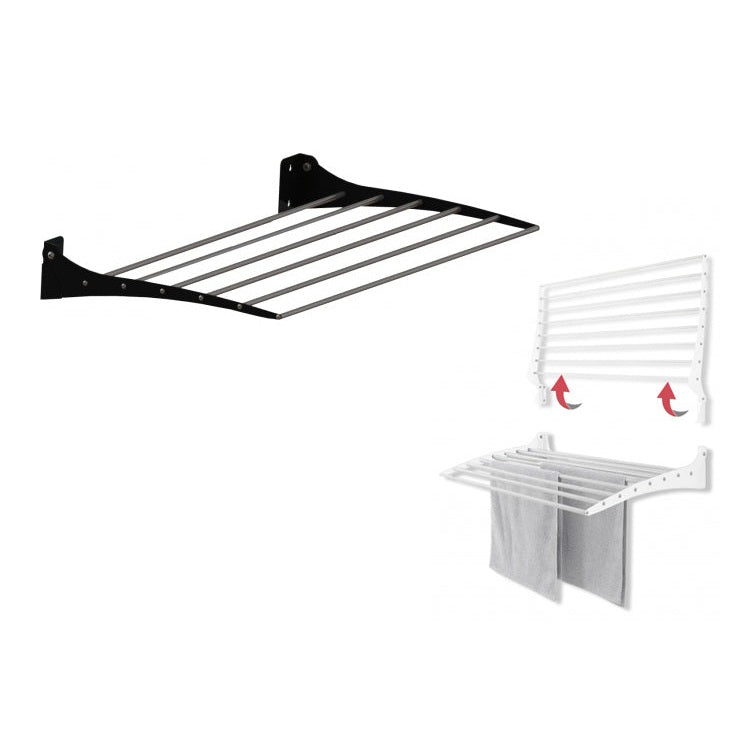 Aluminum Foldable Laundry Wall Mounted Drying Rack 95cm