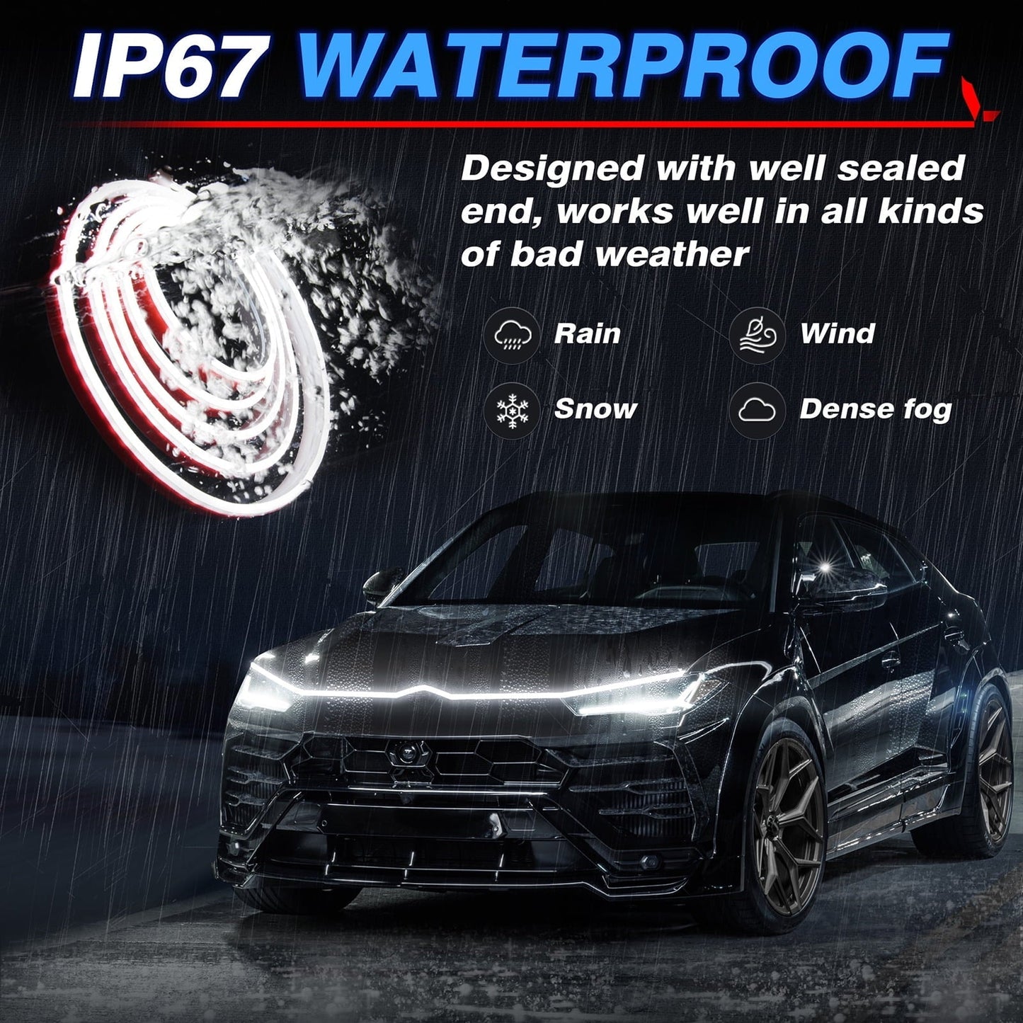 Car Hood LED Strip Lights